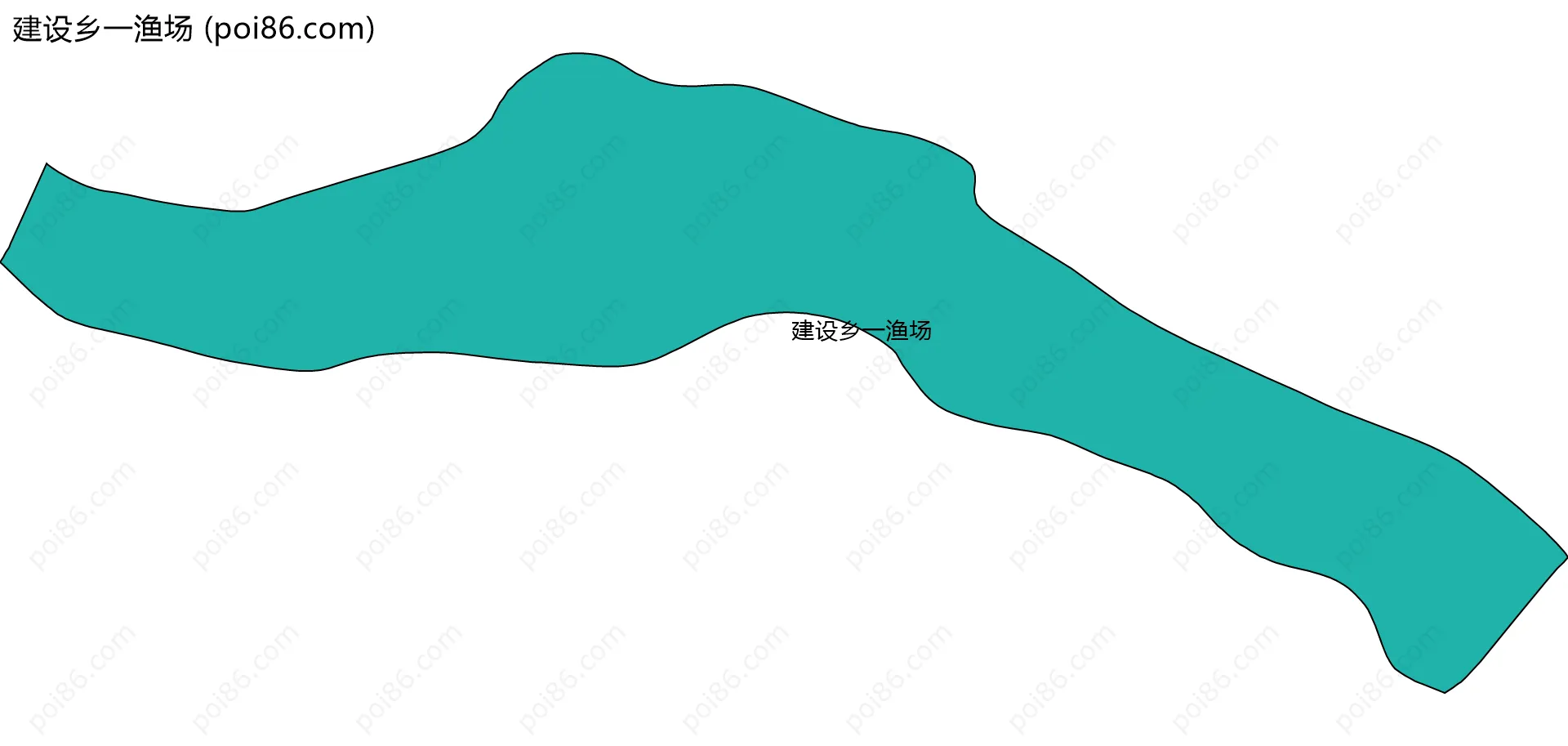 建设乡一渔场边界地图
