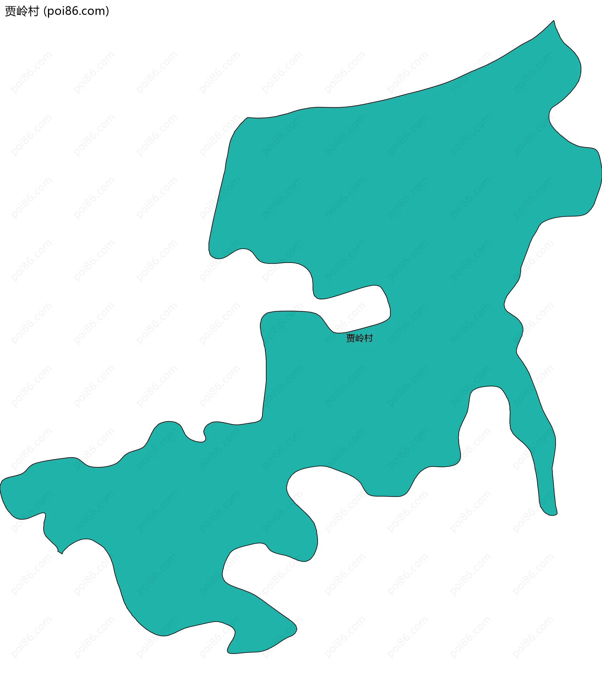 贾岭村边界地图