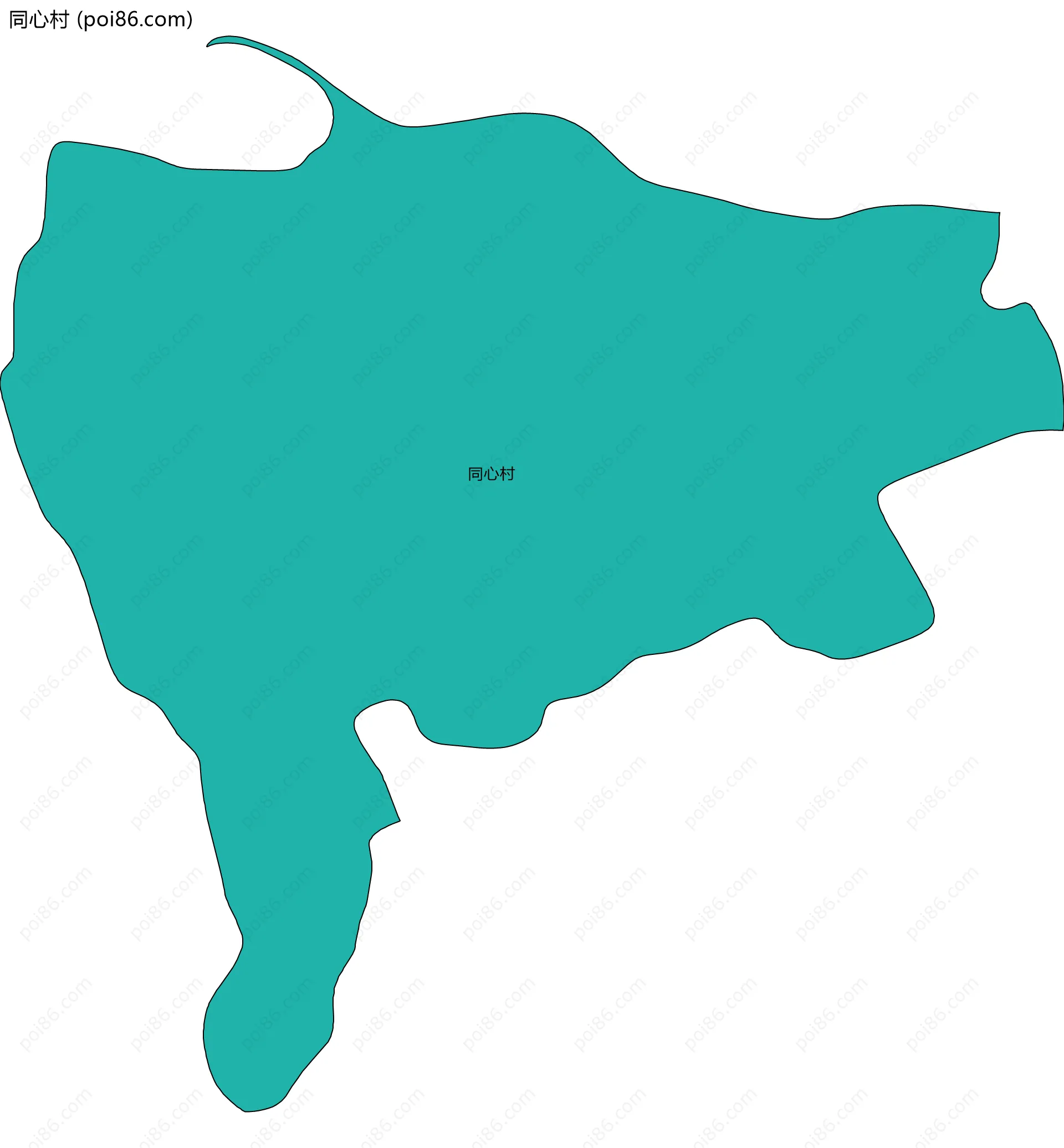 同心村边界地图
