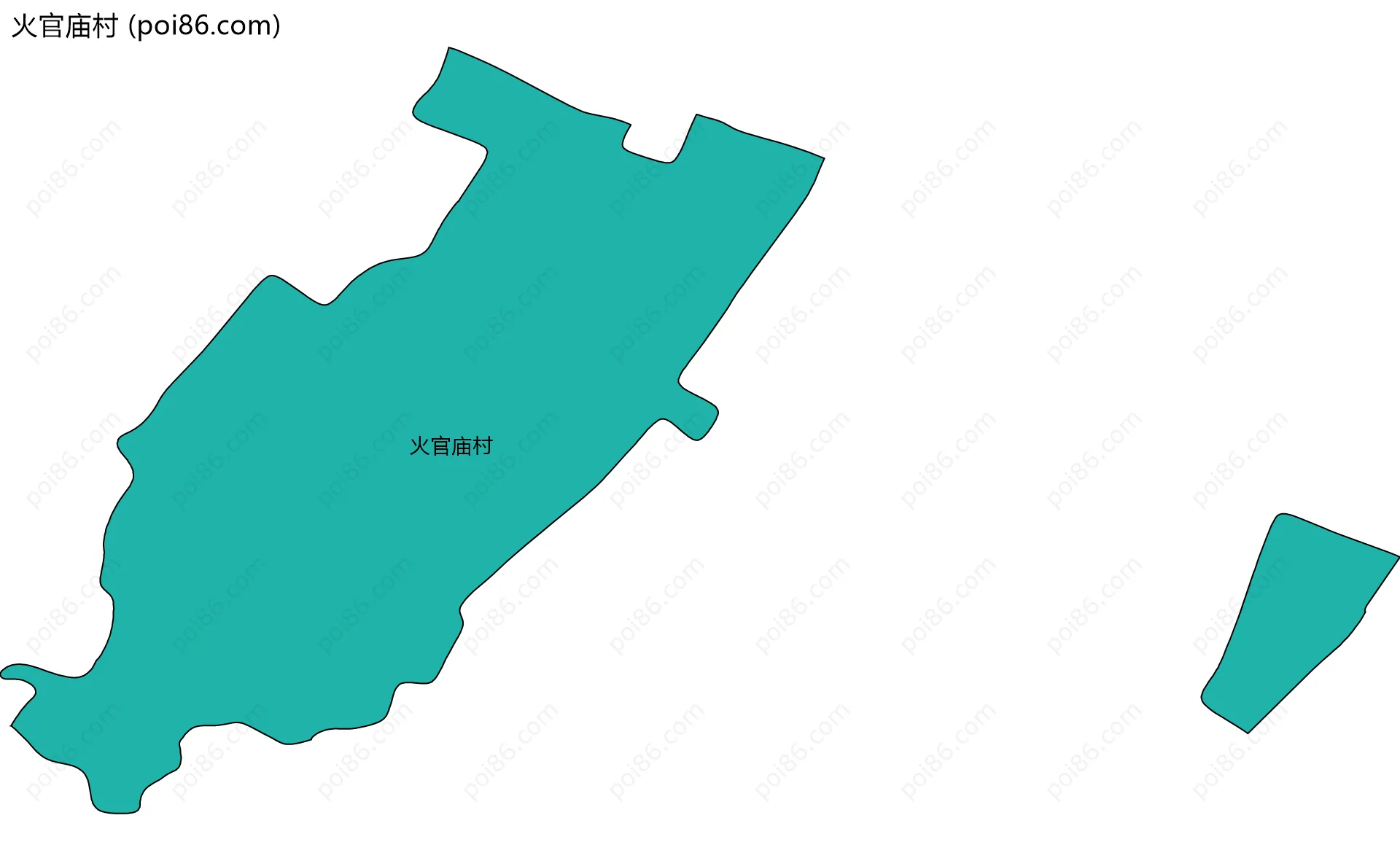 火官庙村边界地图