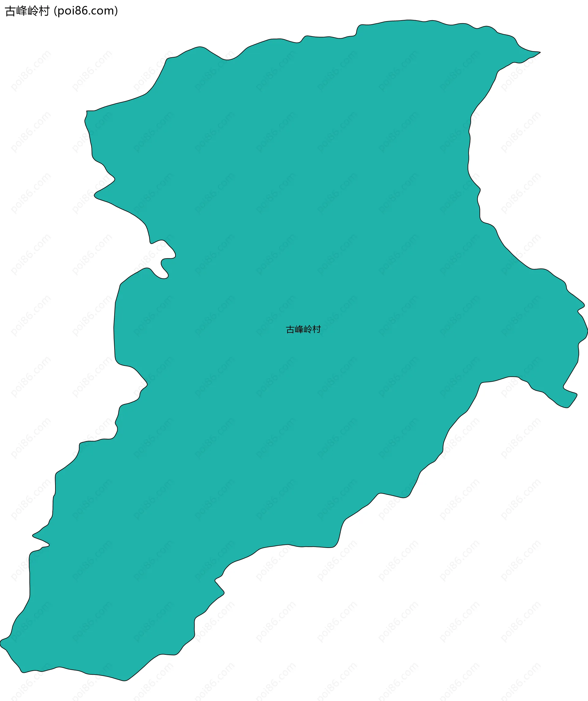 古峰岭村边界地图