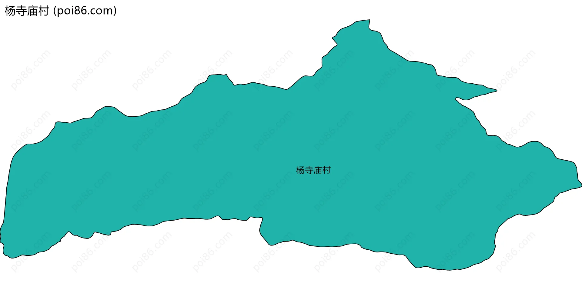 杨寺庙村边界地图