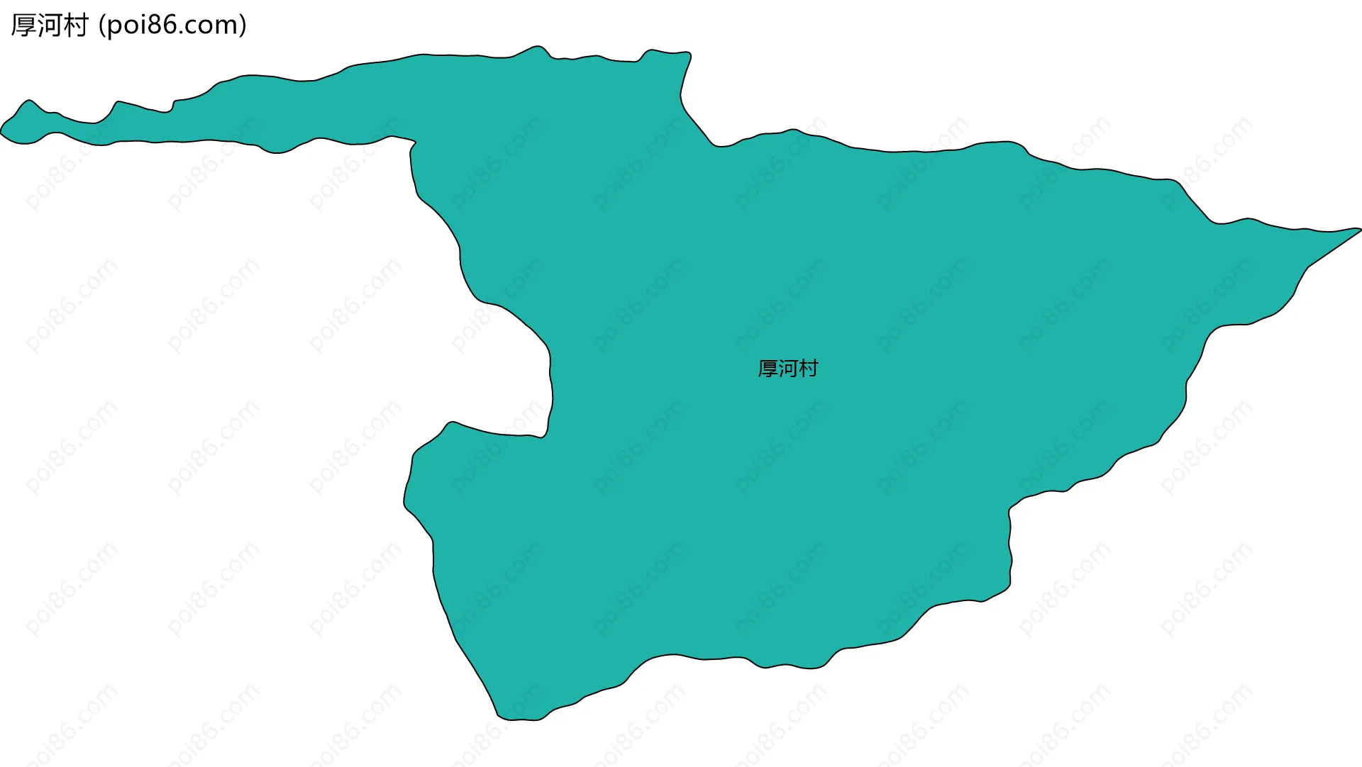 厚河村边界地图