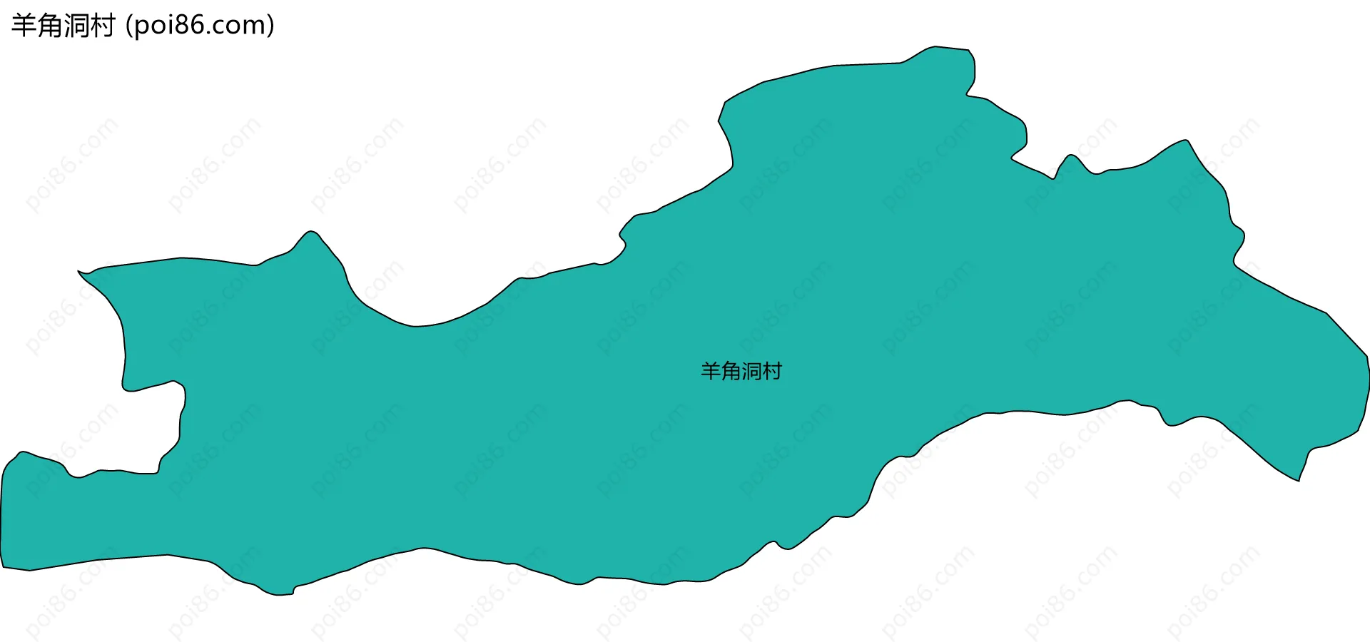 羊角洞村边界地图