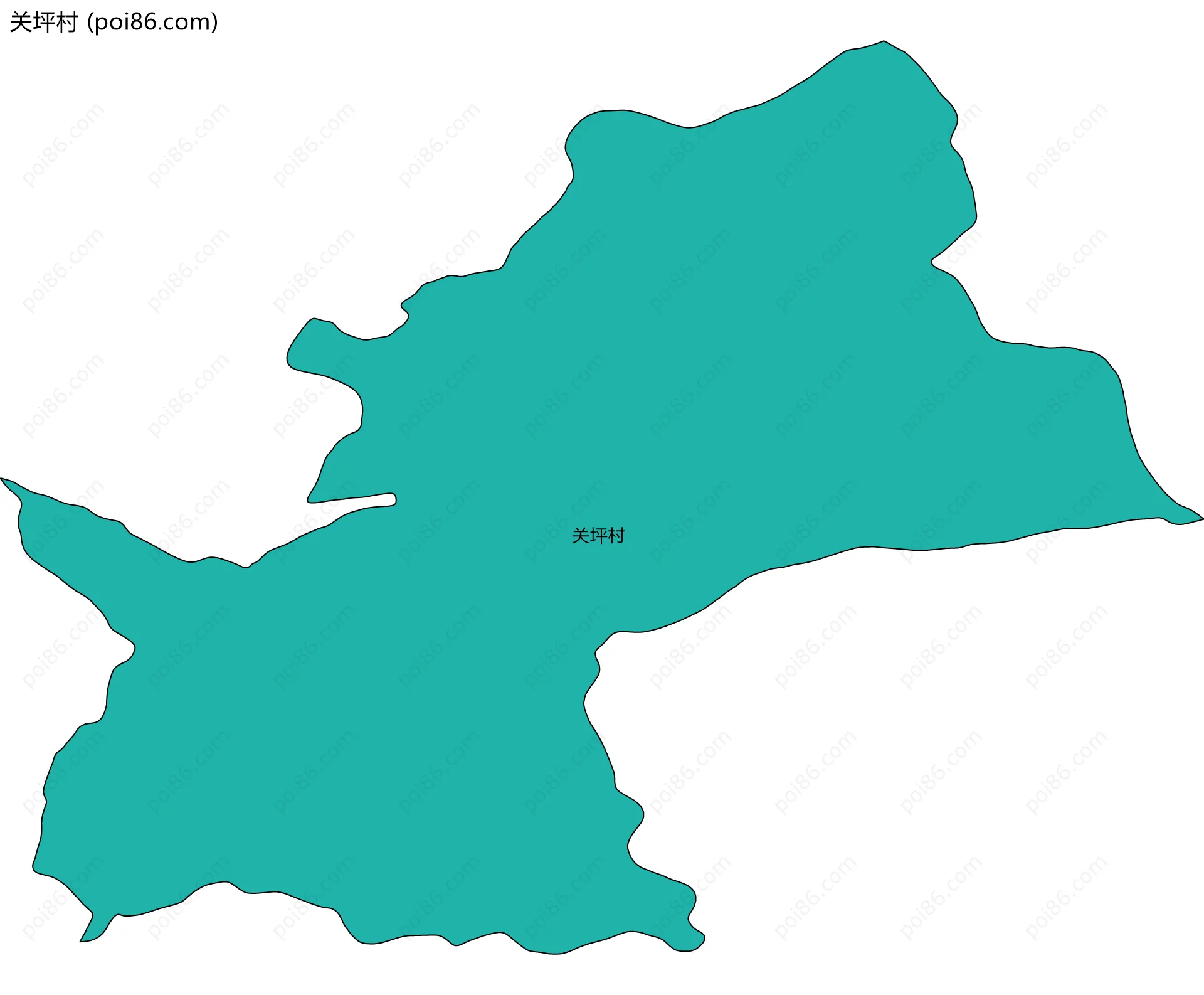 关坪村边界地图