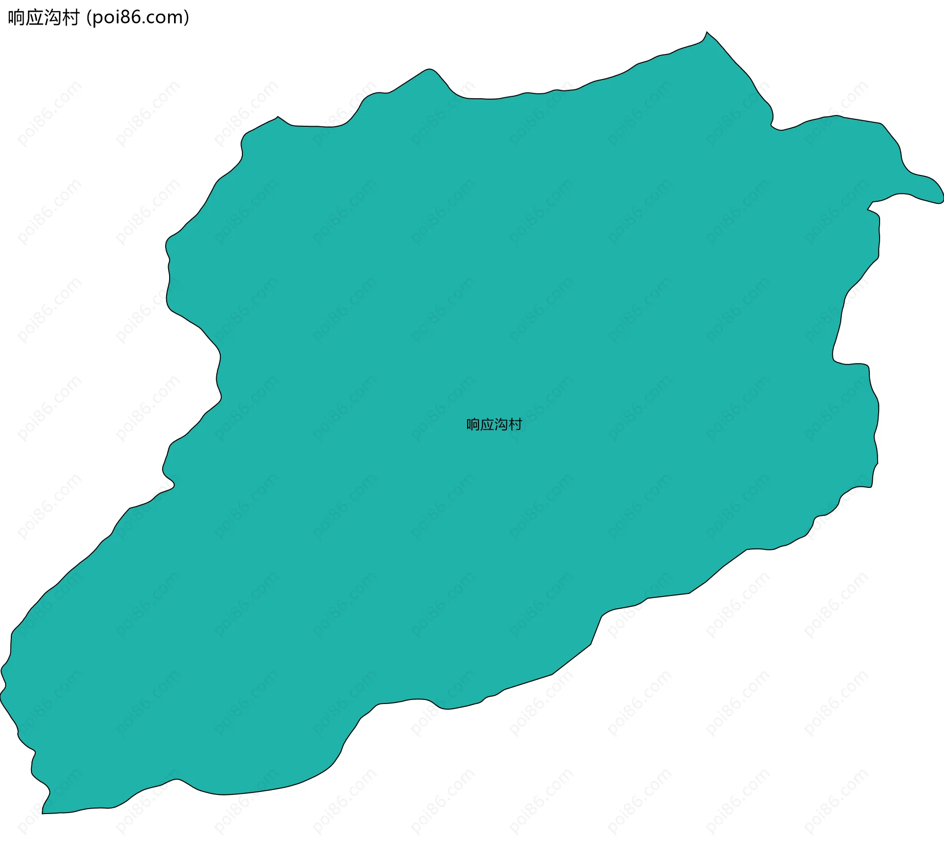 响应沟村边界地图