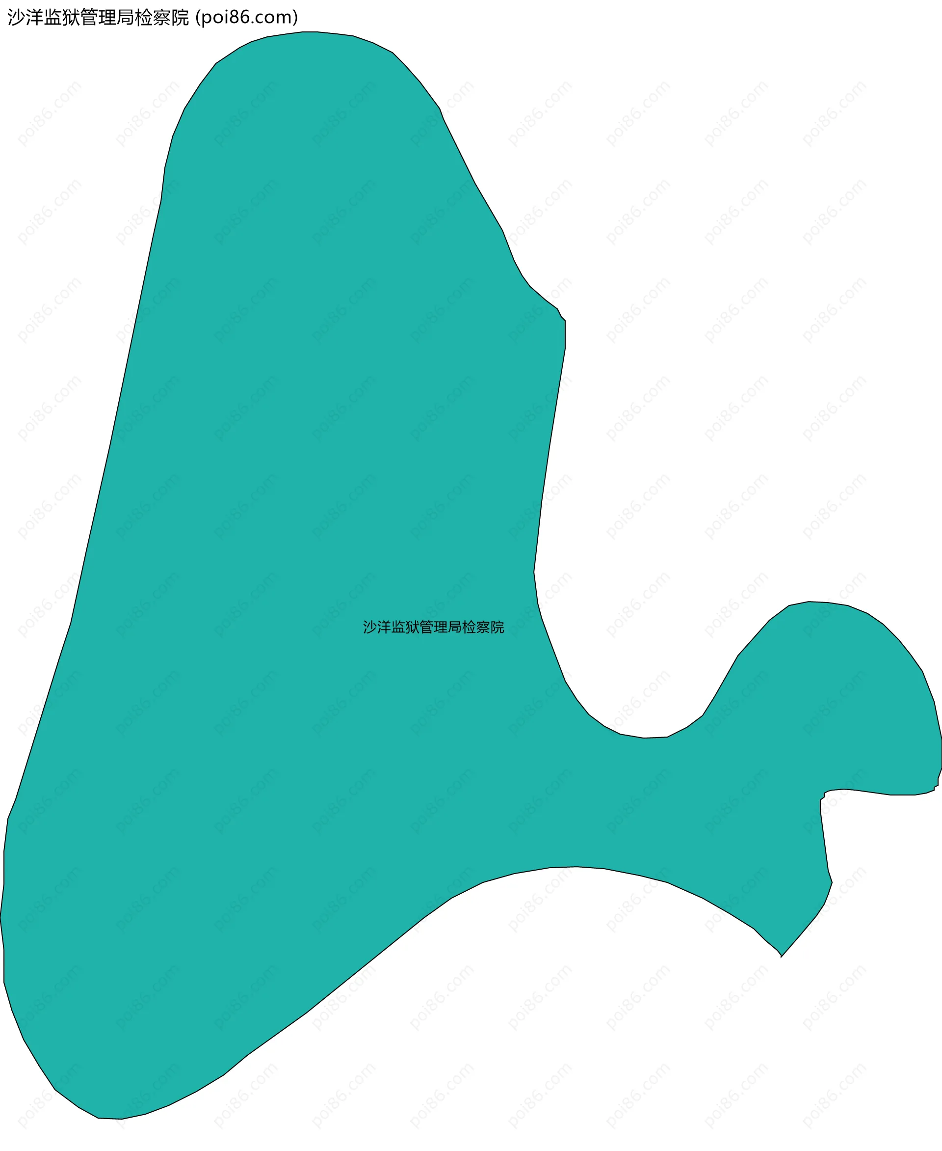 沙洋监狱管理局检察院边界地图