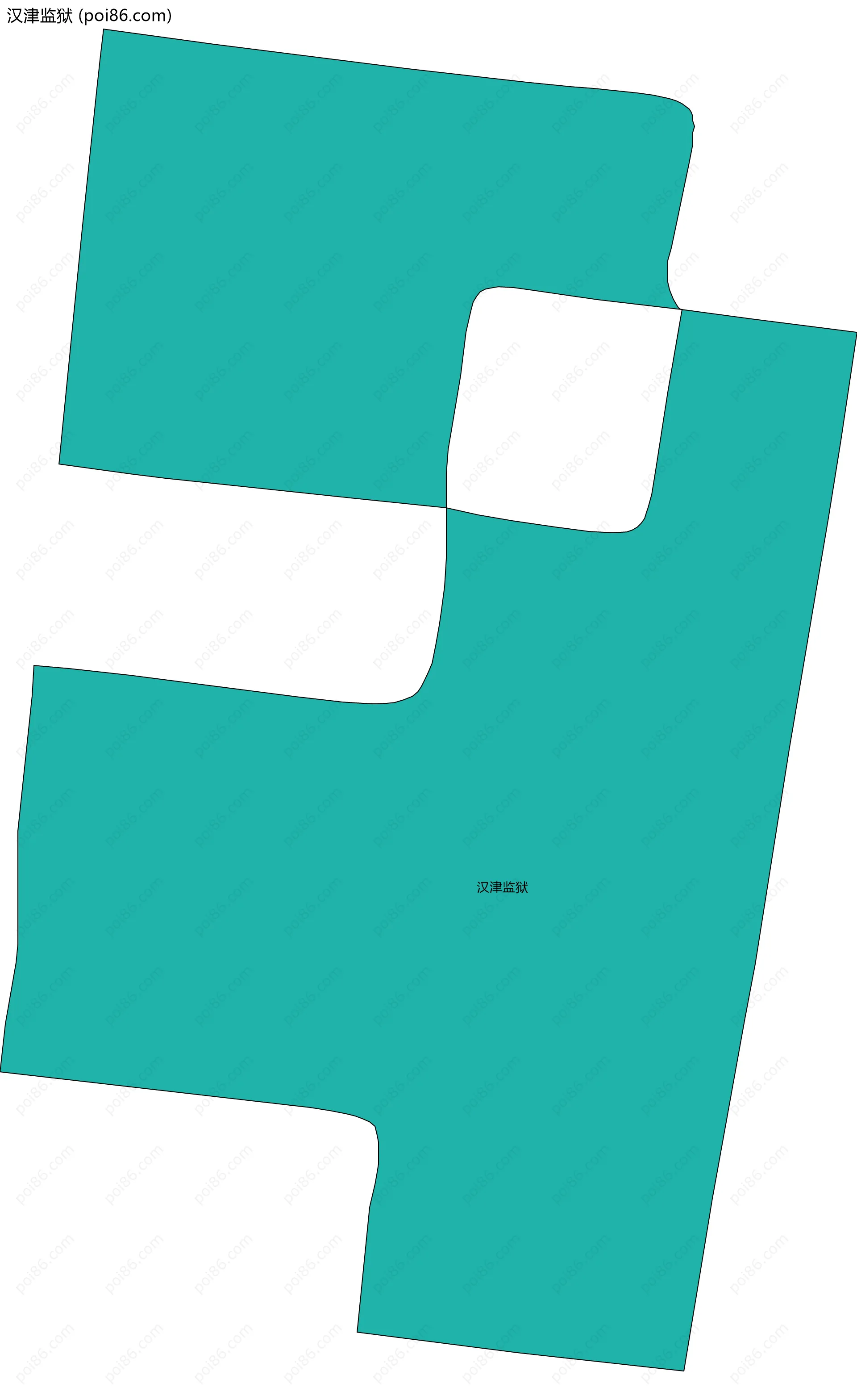 汉津监狱边界地图