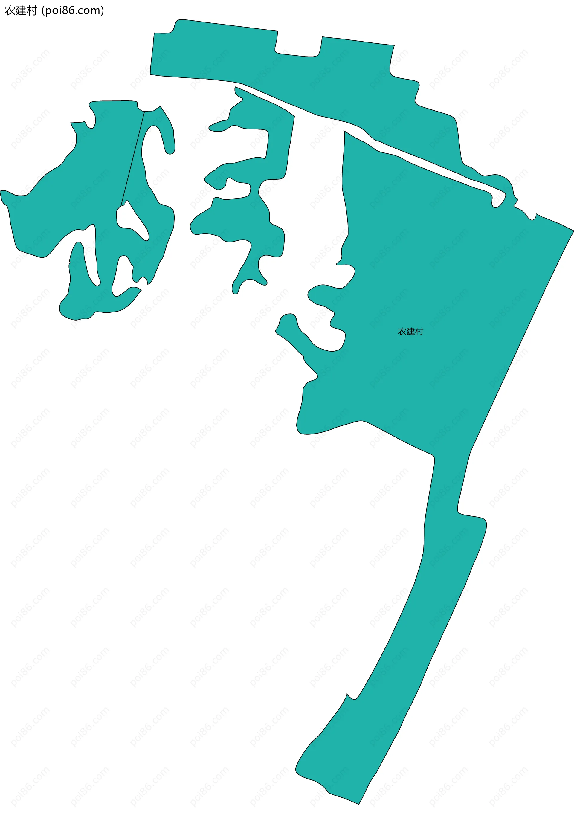 农建村边界地图