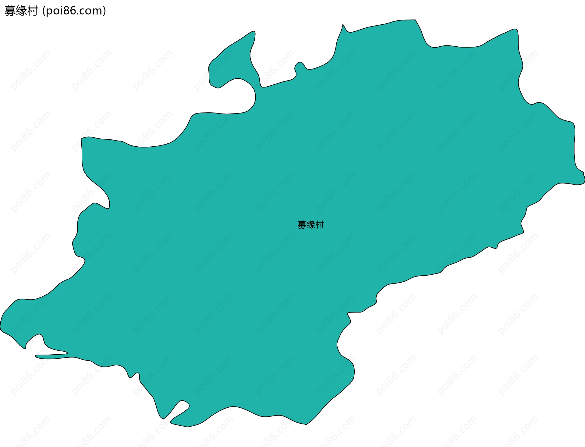 募缘村边界地图