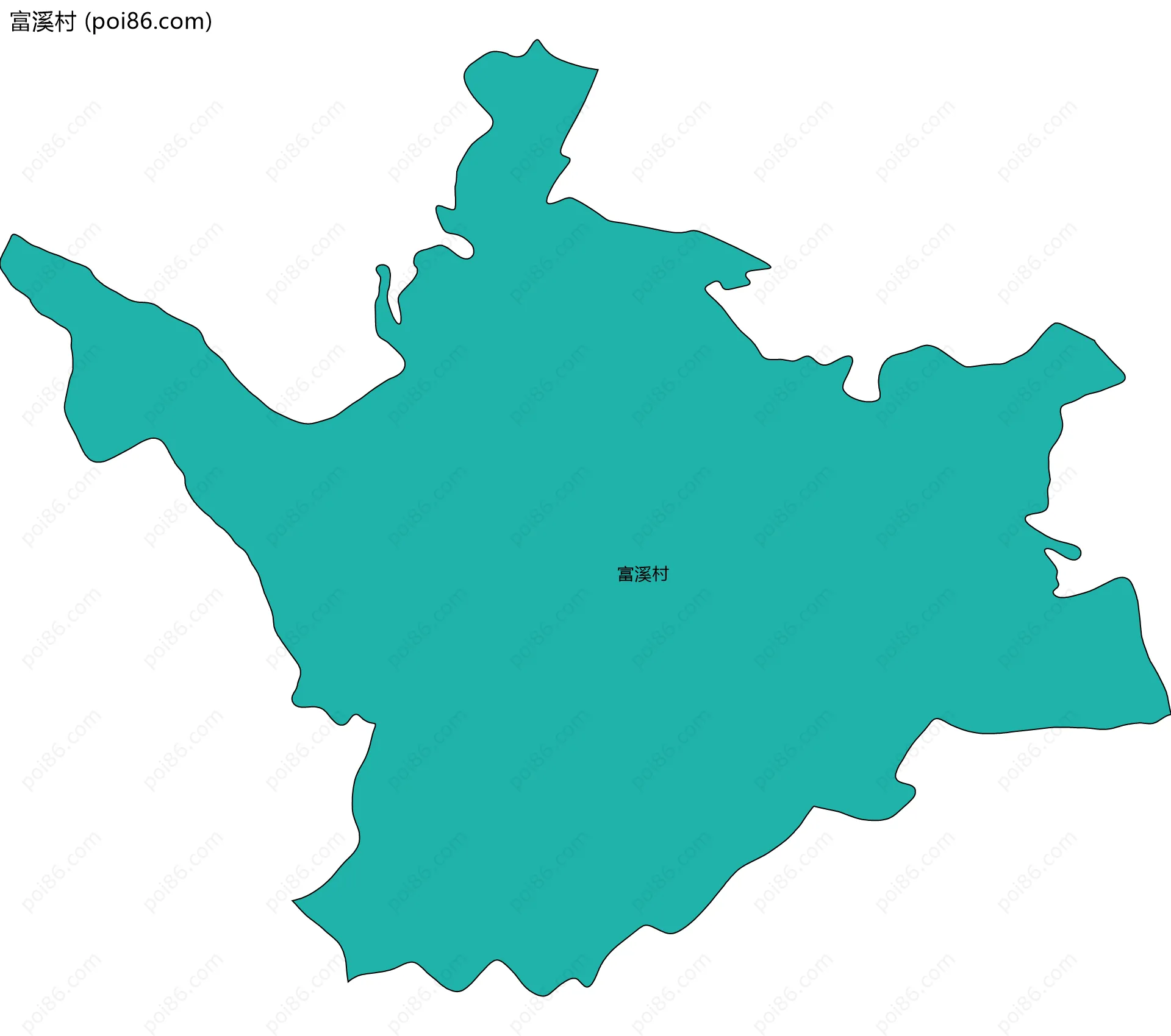 富溪村边界地图