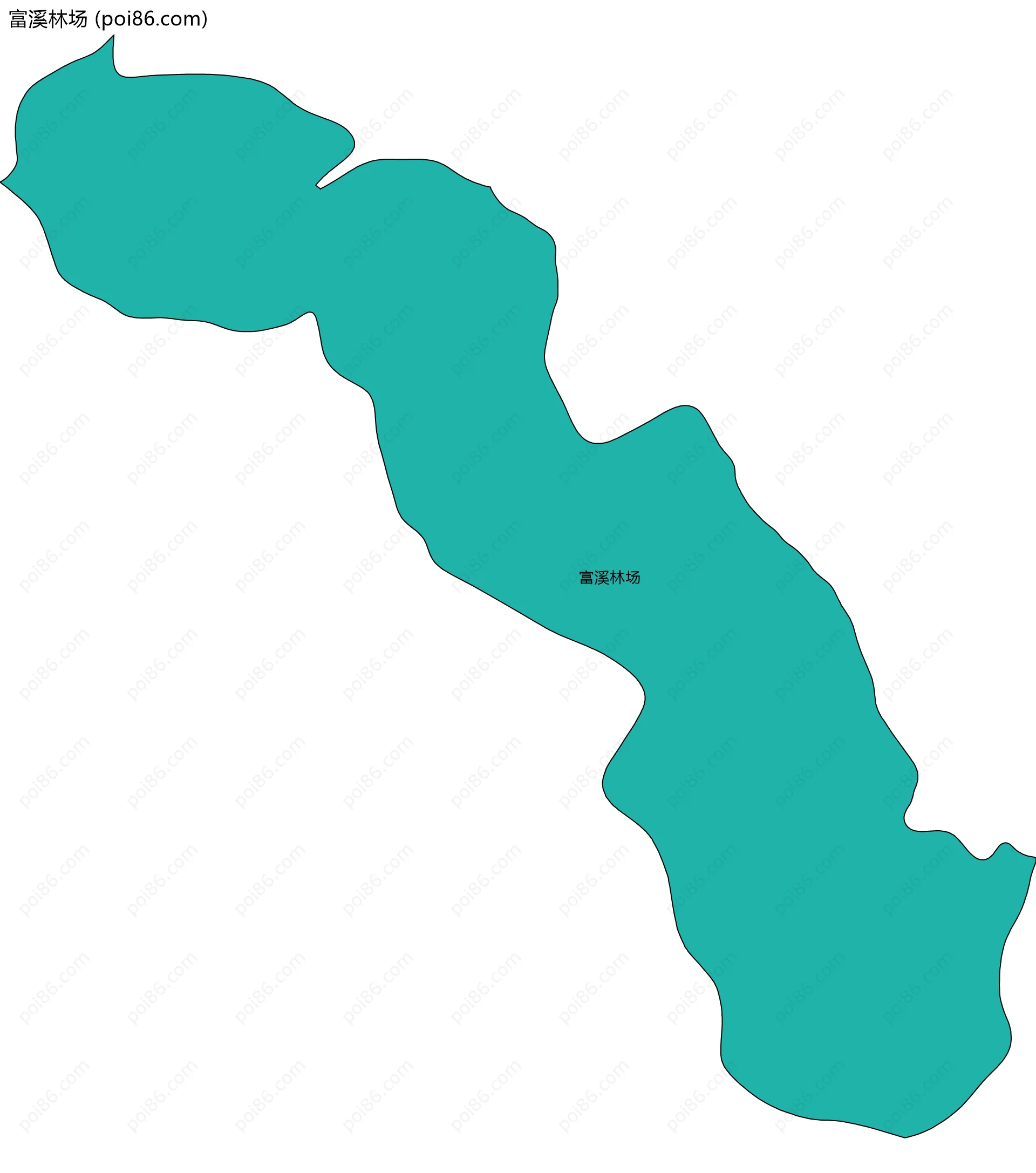 富溪林场边界地图