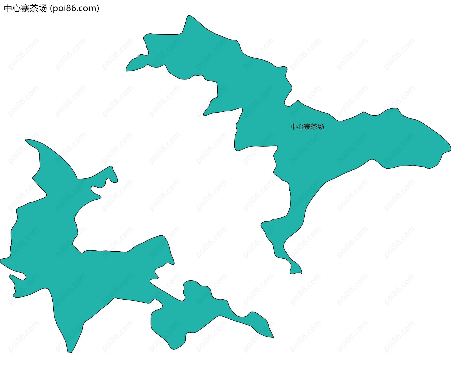 中心寨茶场边界地图