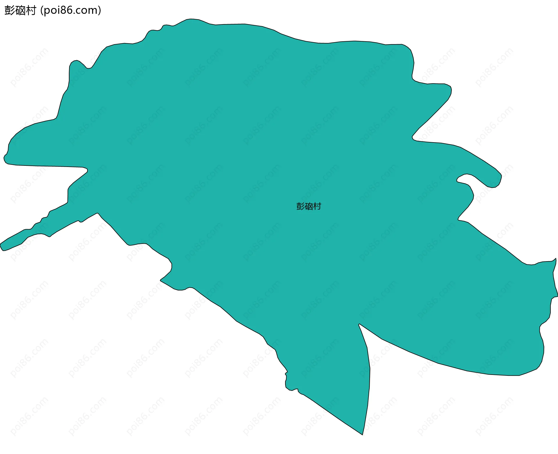 彭硇村边界地图