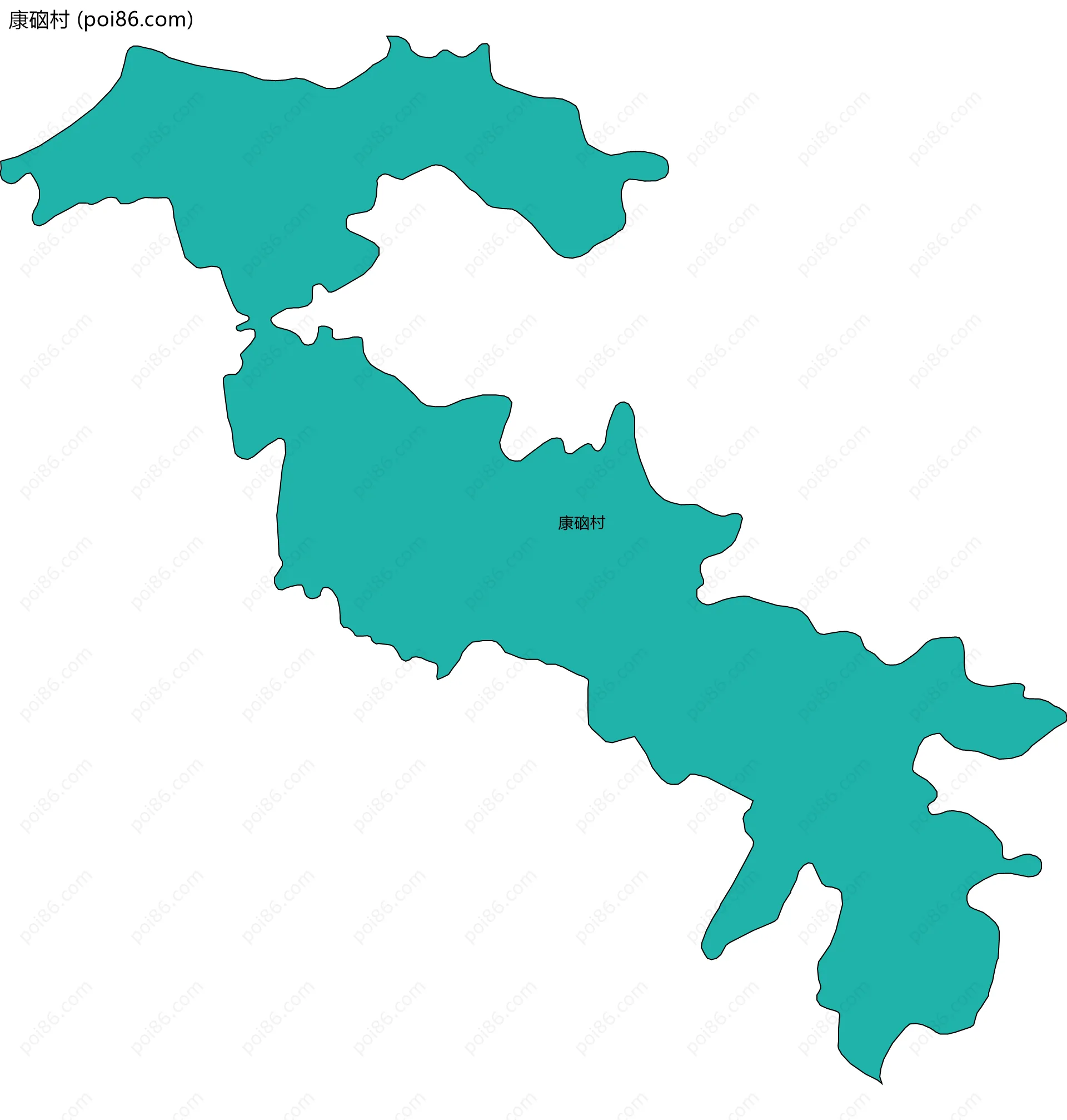 康硇村边界地图