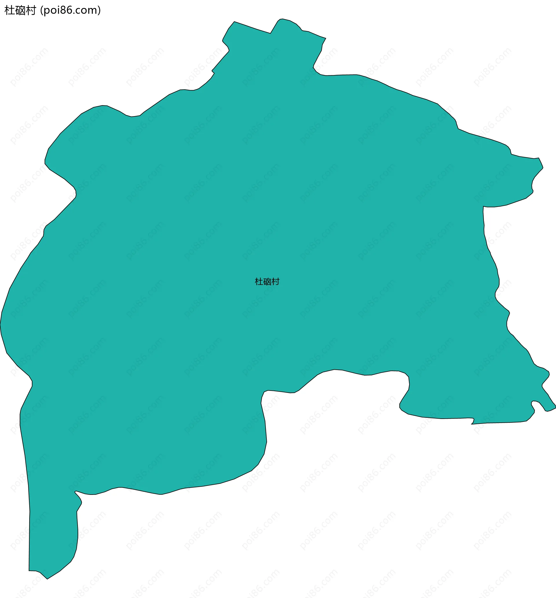 杜硇村边界地图