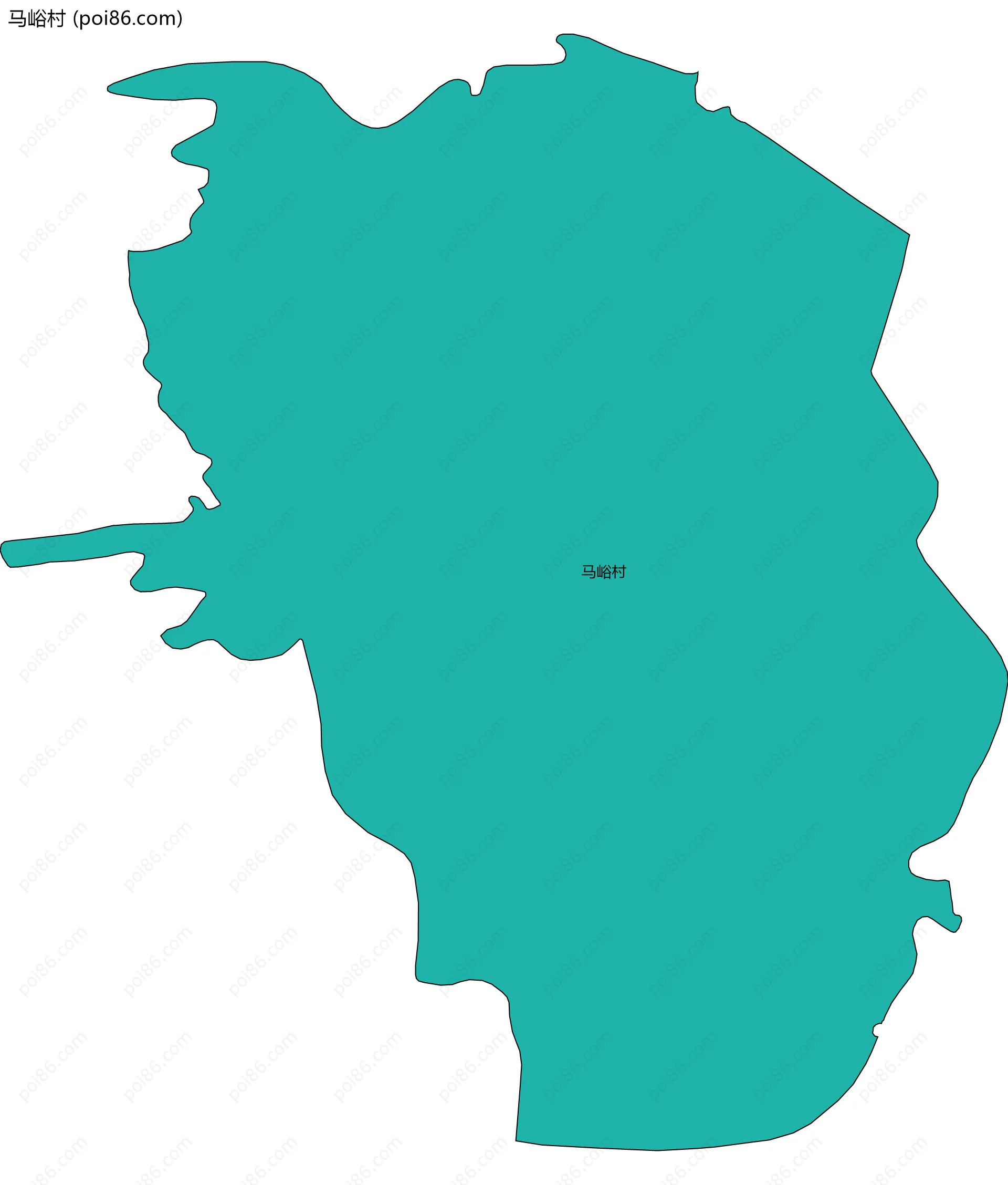 马峪村边界地图