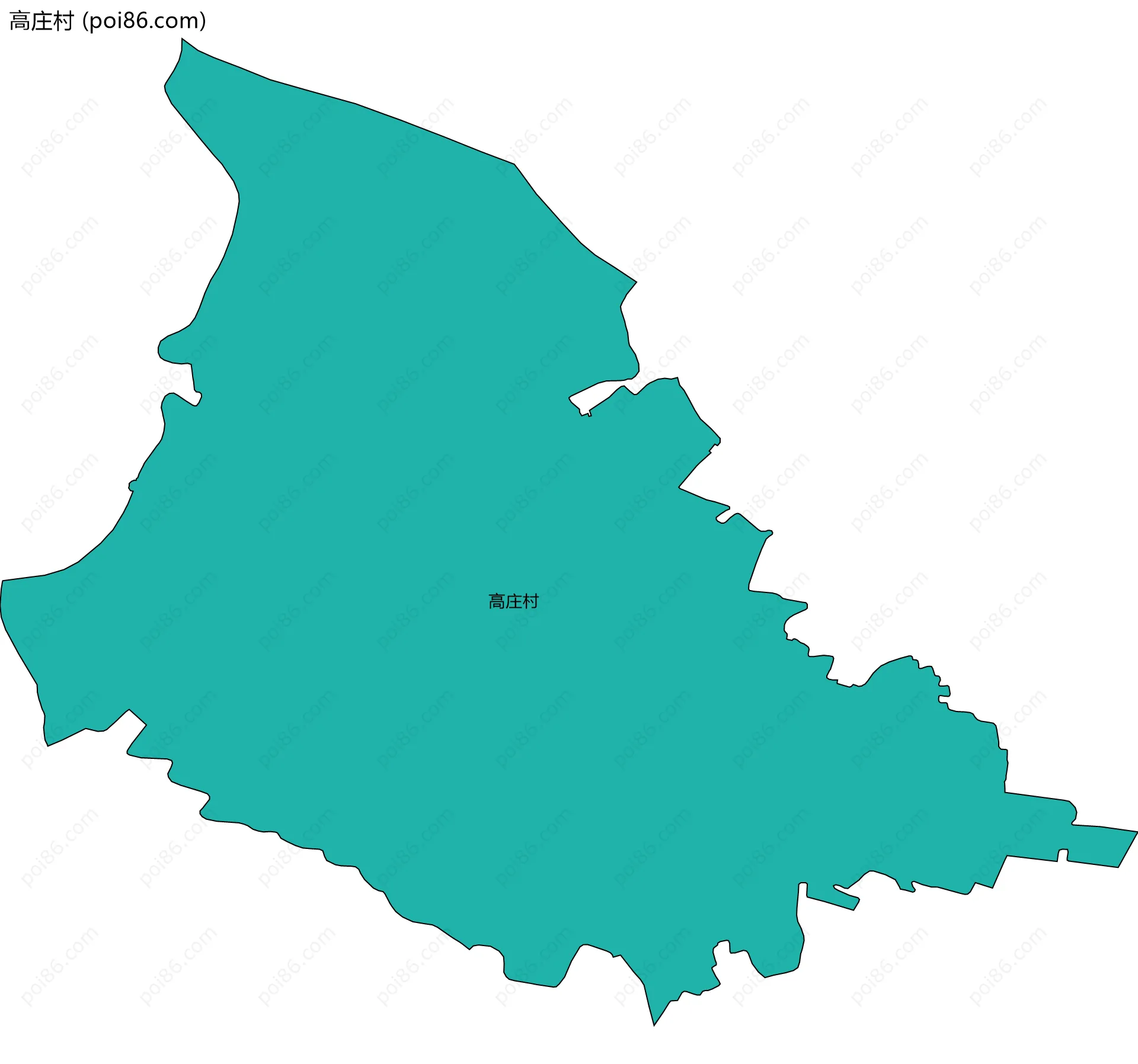 高庄村边界地图