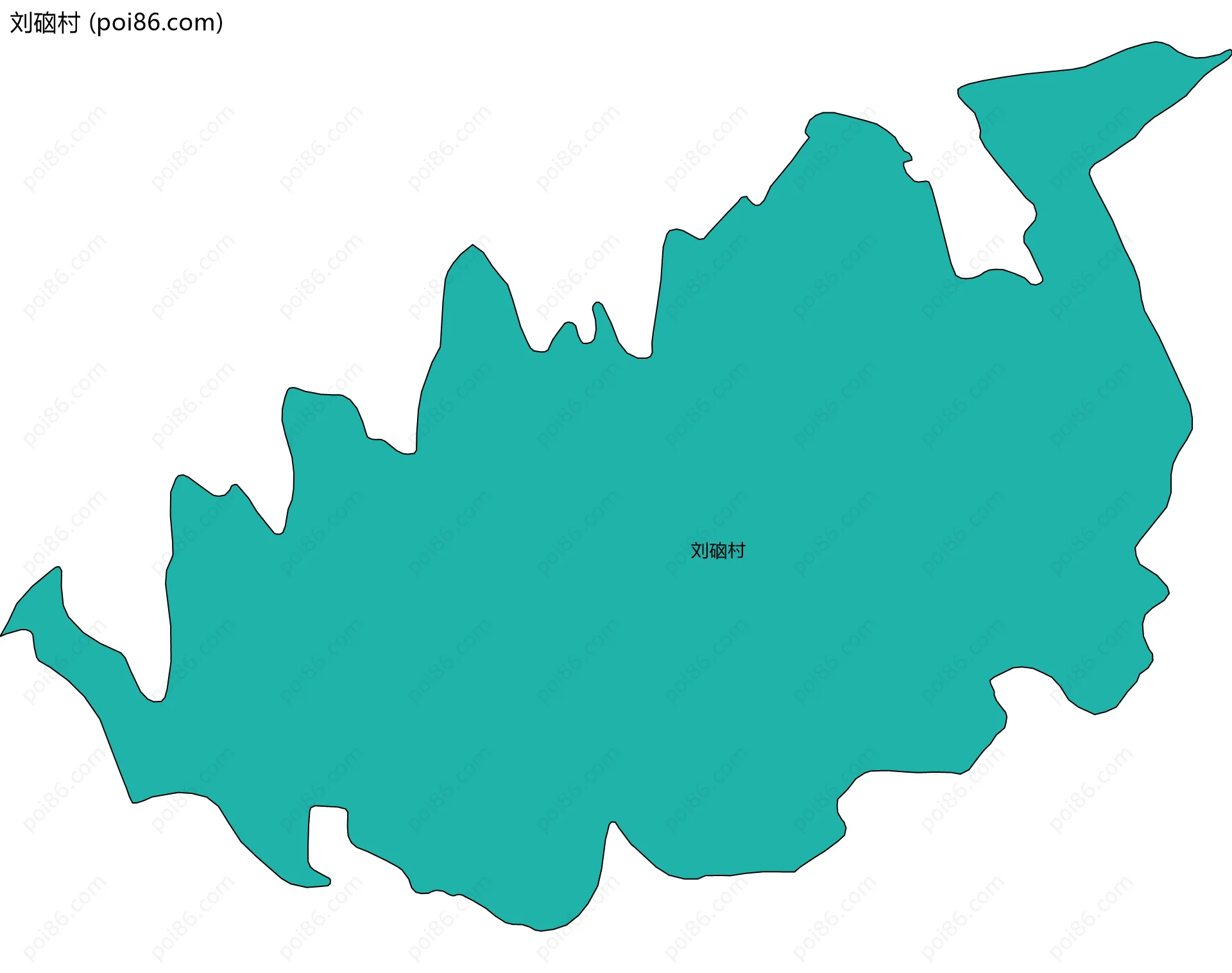 刘硇村边界地图