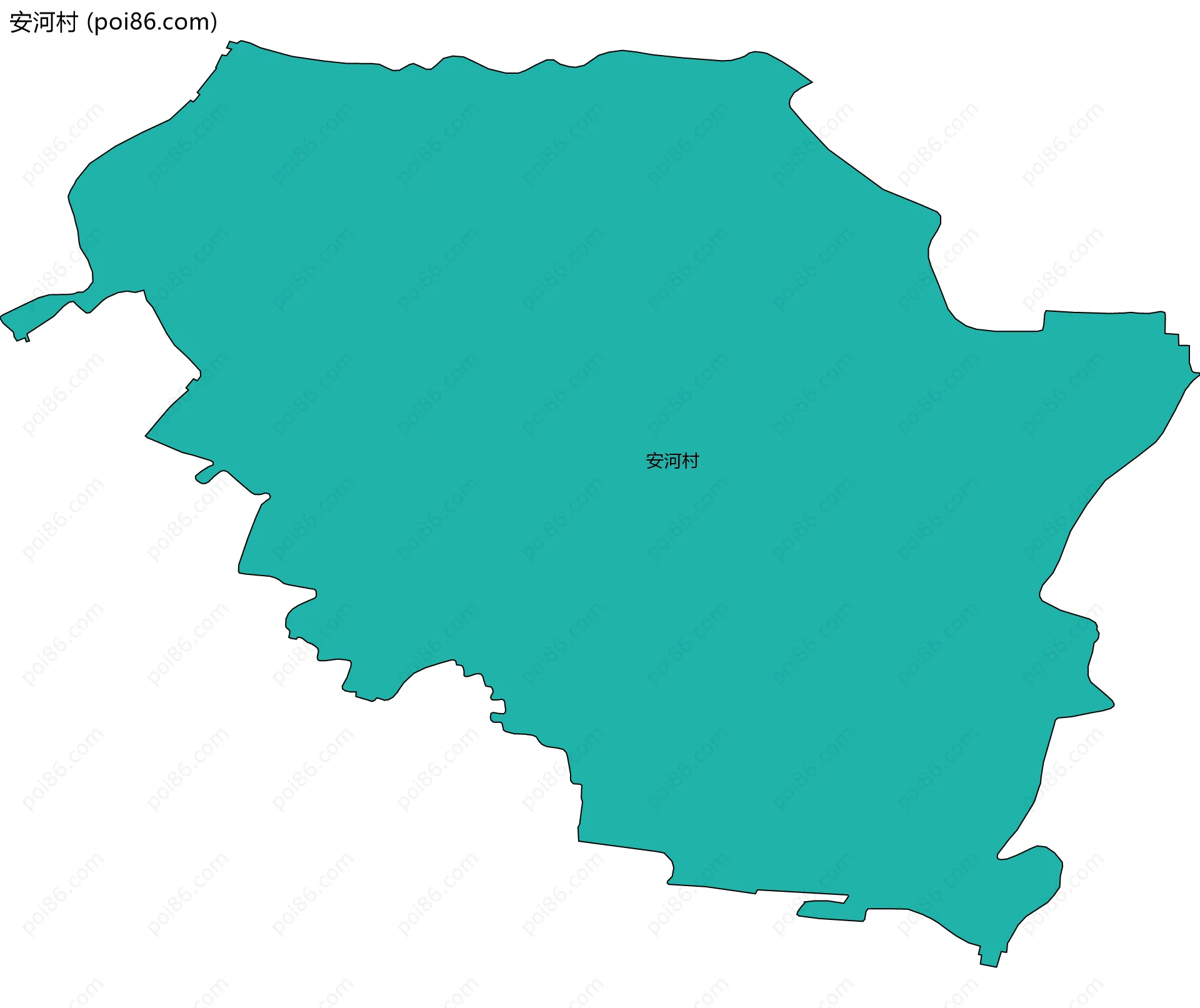 安河村边界地图