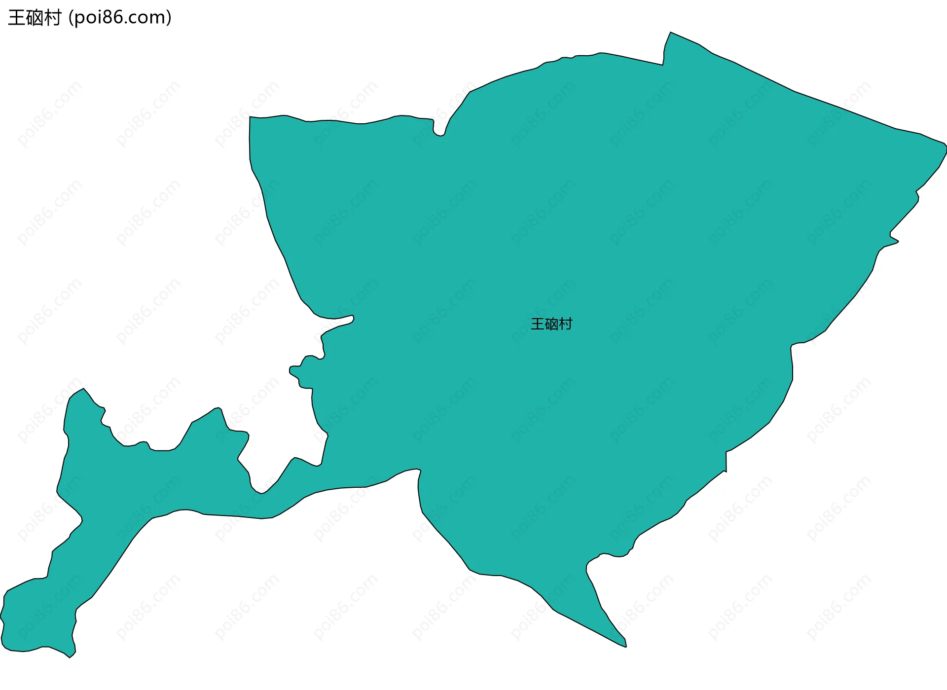 王硇村边界地图