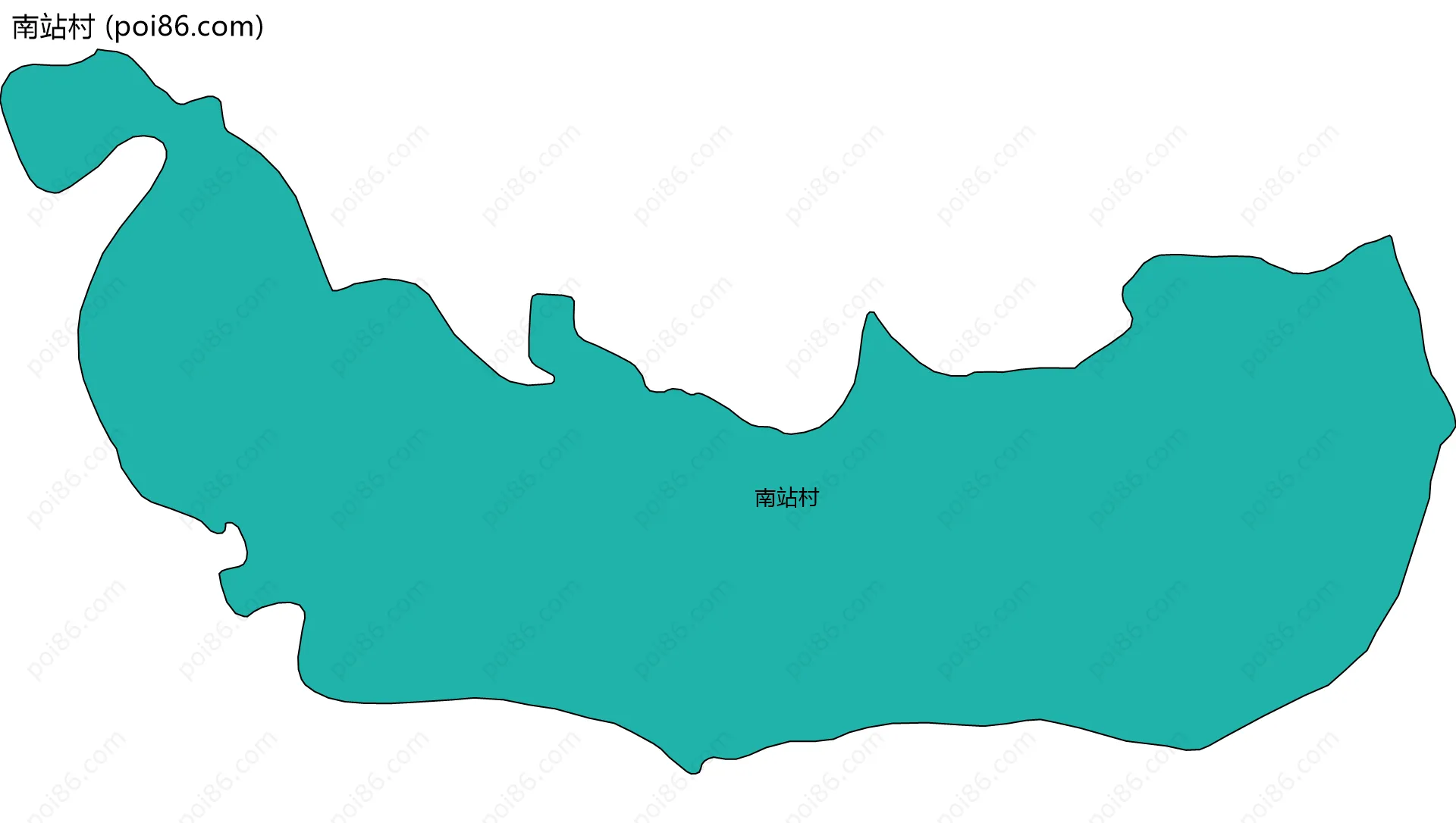 南站村边界地图