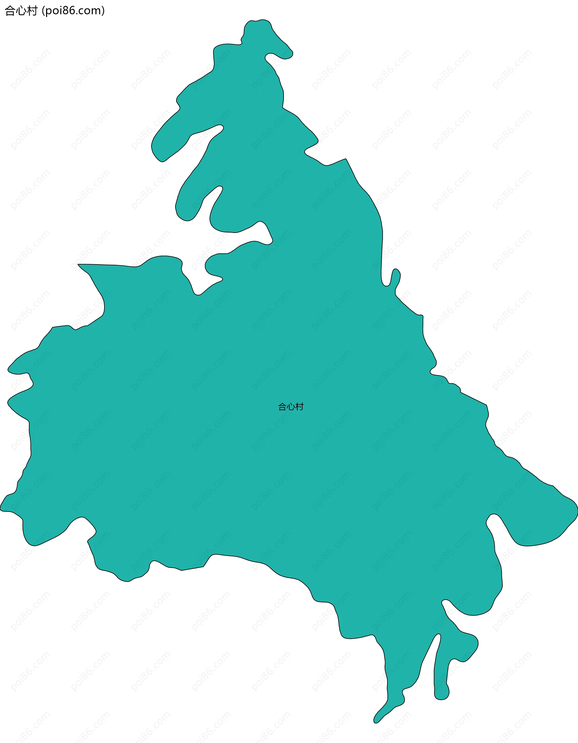 合心村边界地图