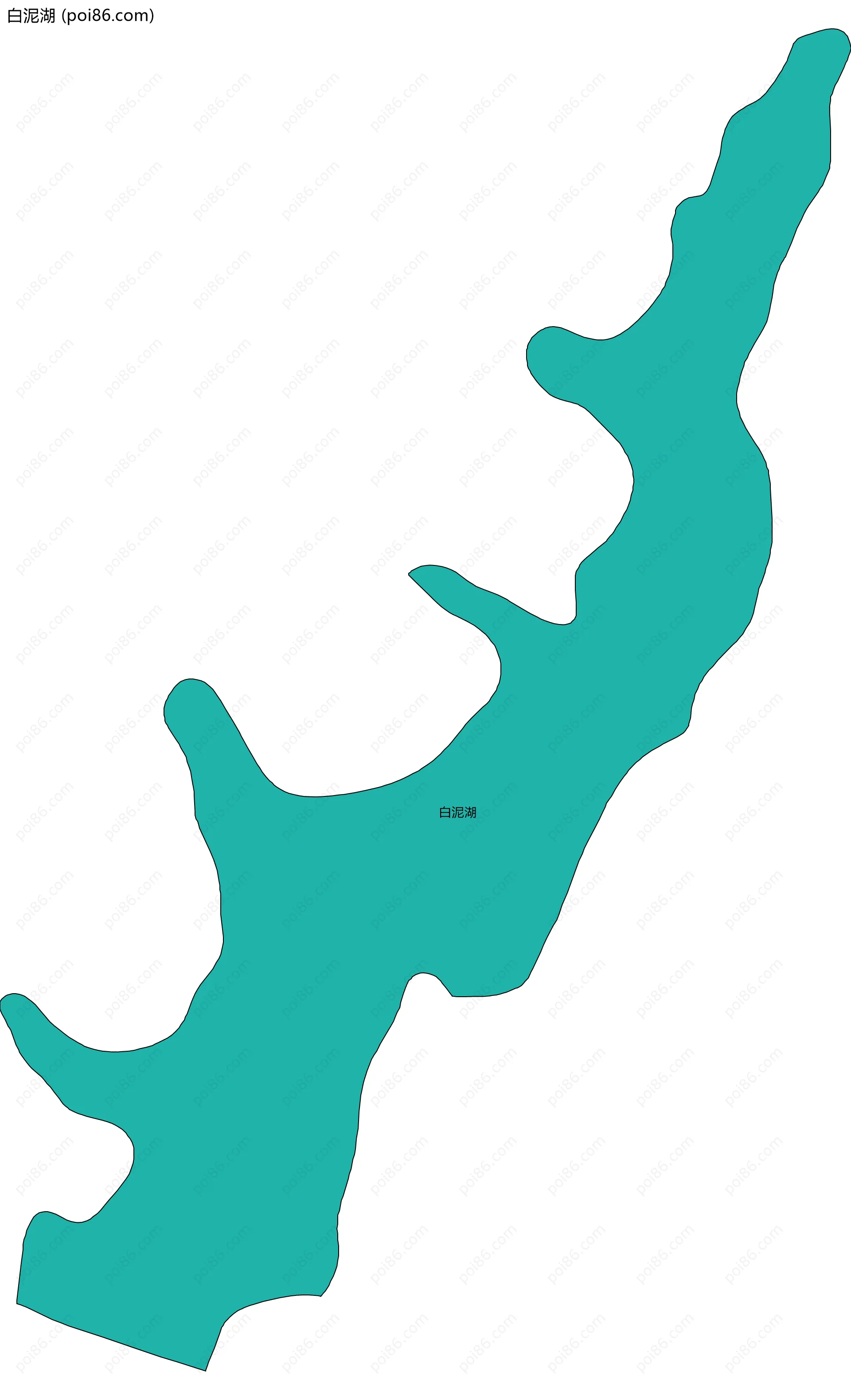 白泥湖边界地图