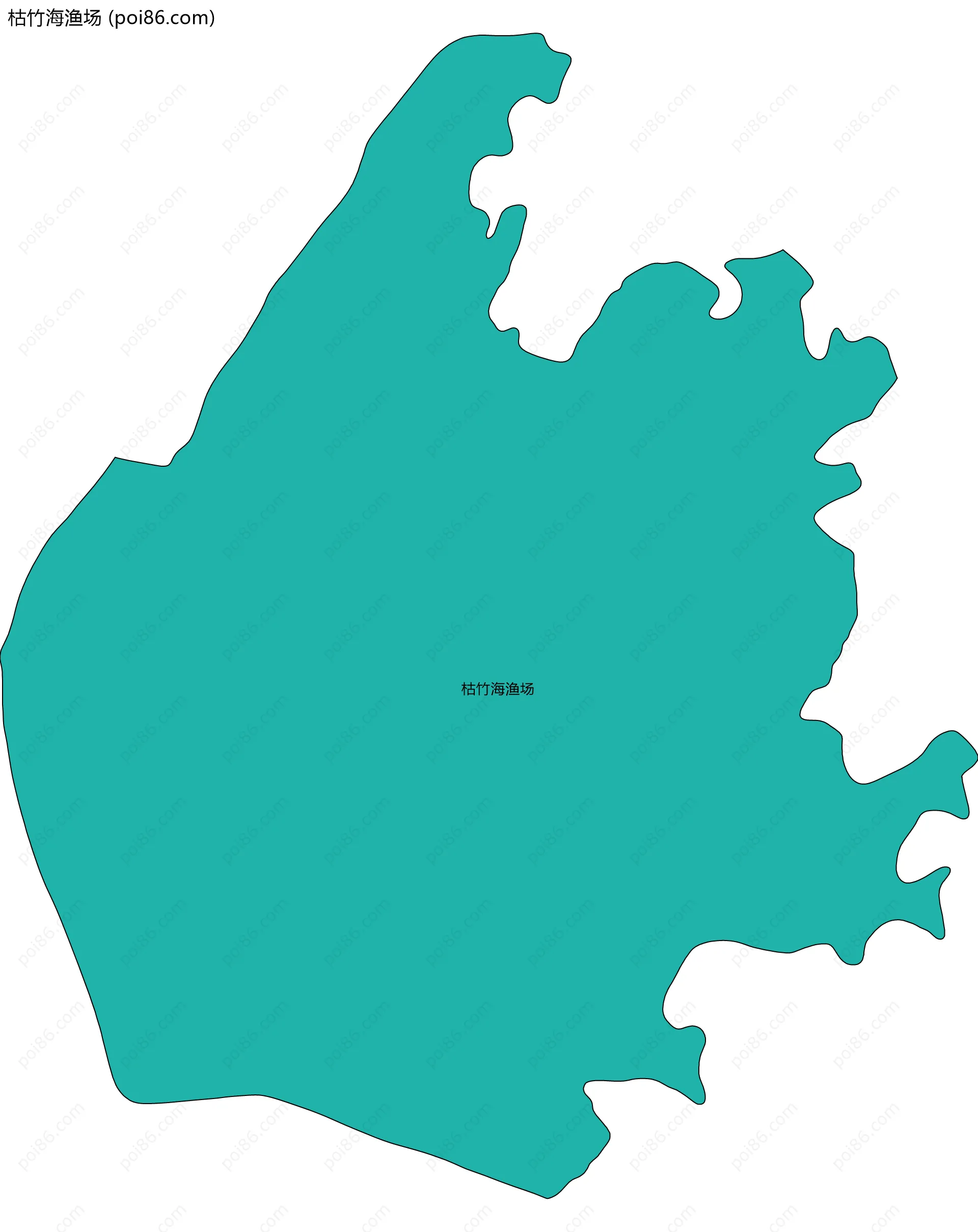 枯竹海渔场边界地图