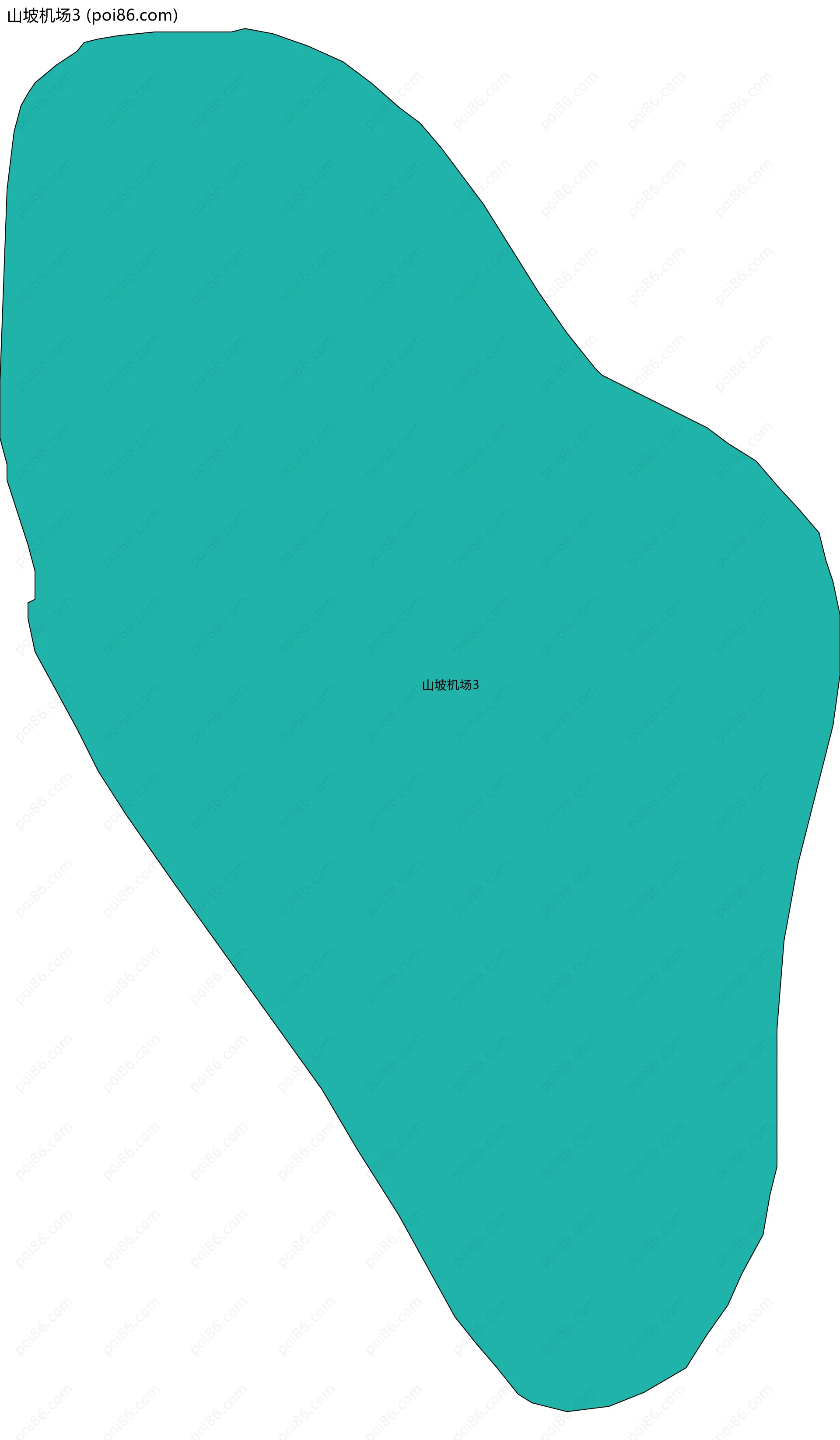 山坡机场3边界地图