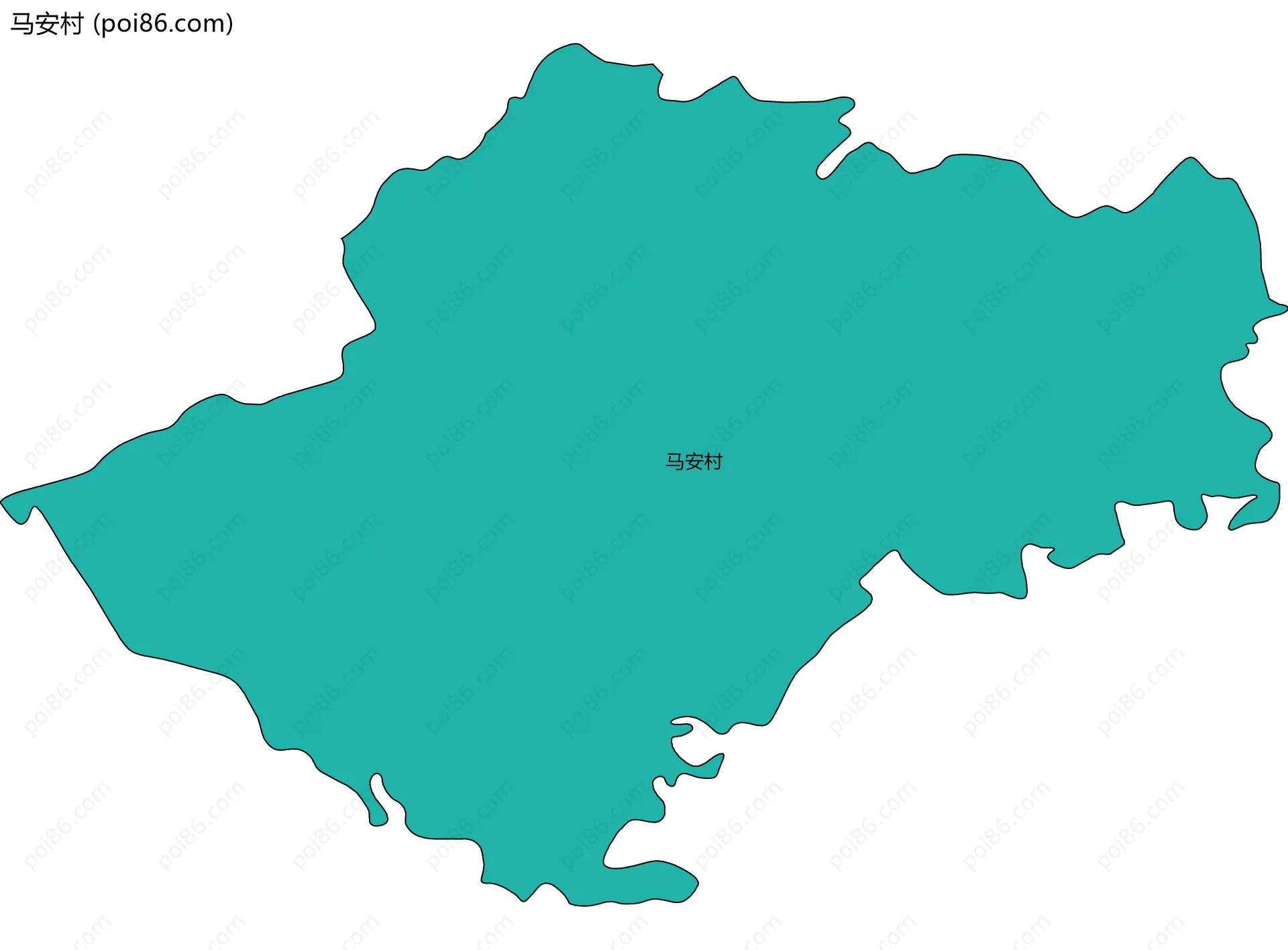 马安村边界地图