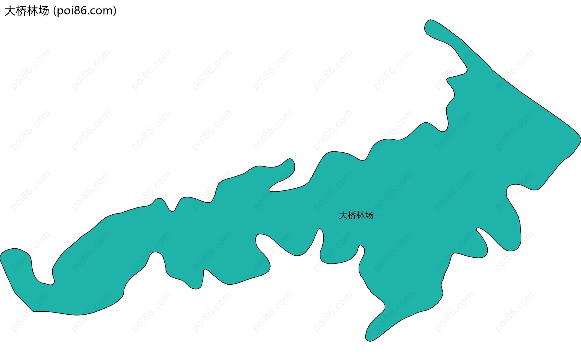 大桥林场边界地图