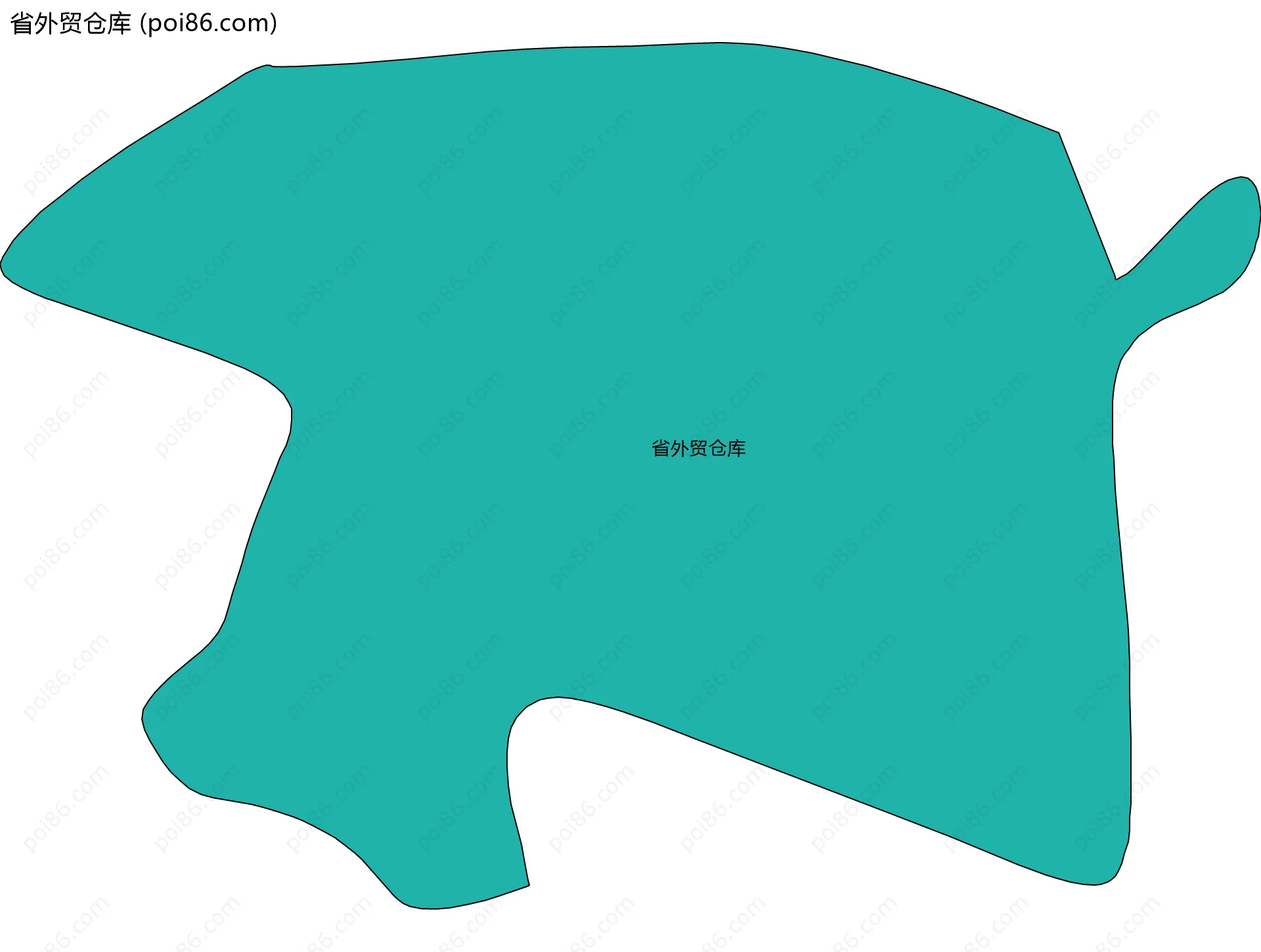 省外贸仓库边界地图