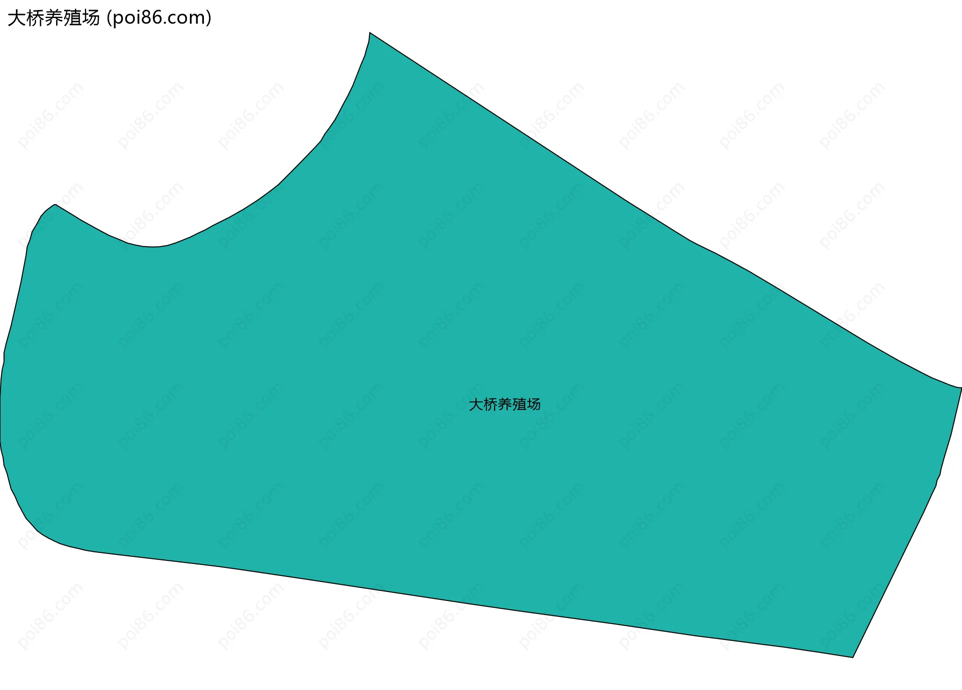 大桥养殖场边界地图
