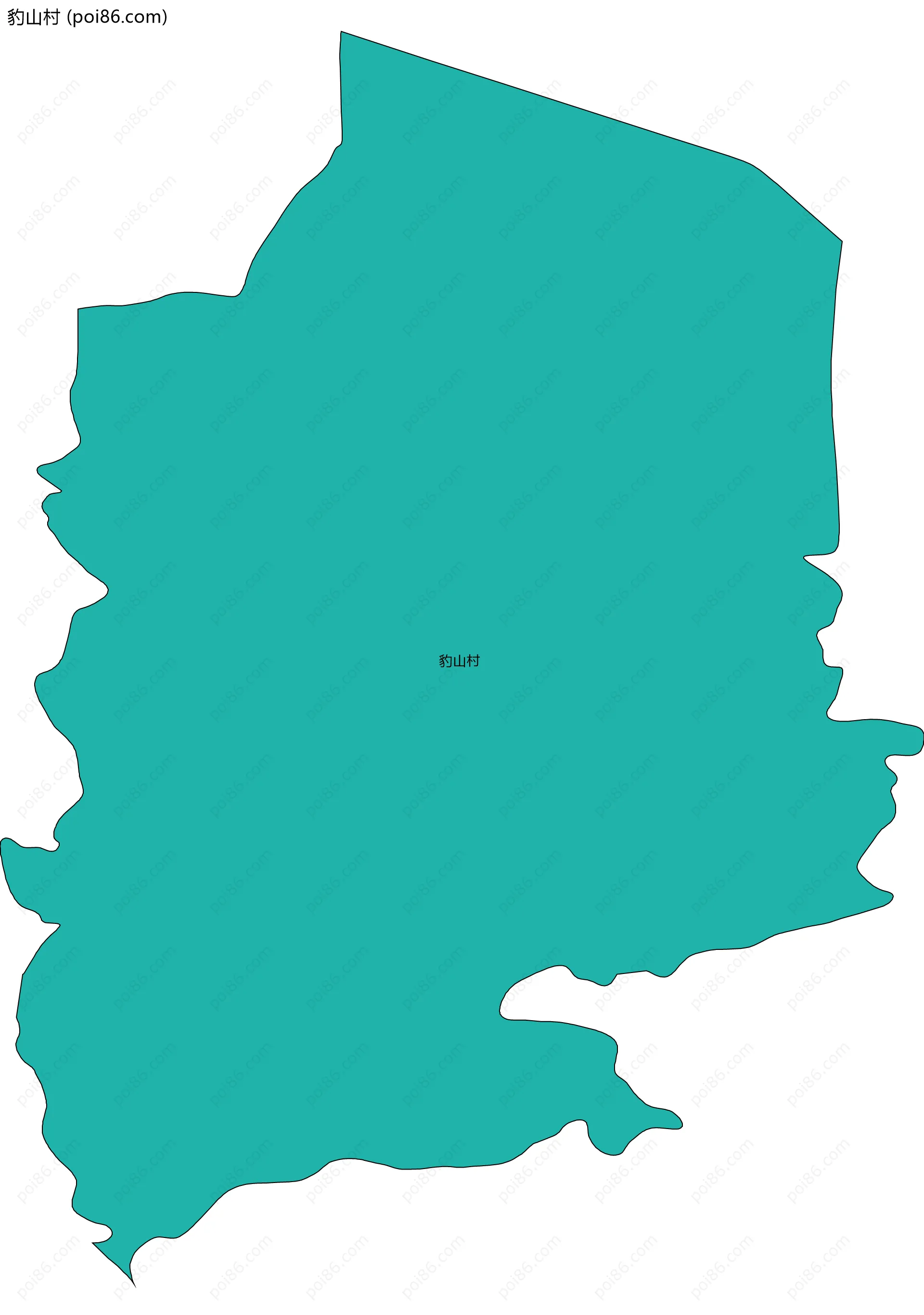 豹山村边界地图