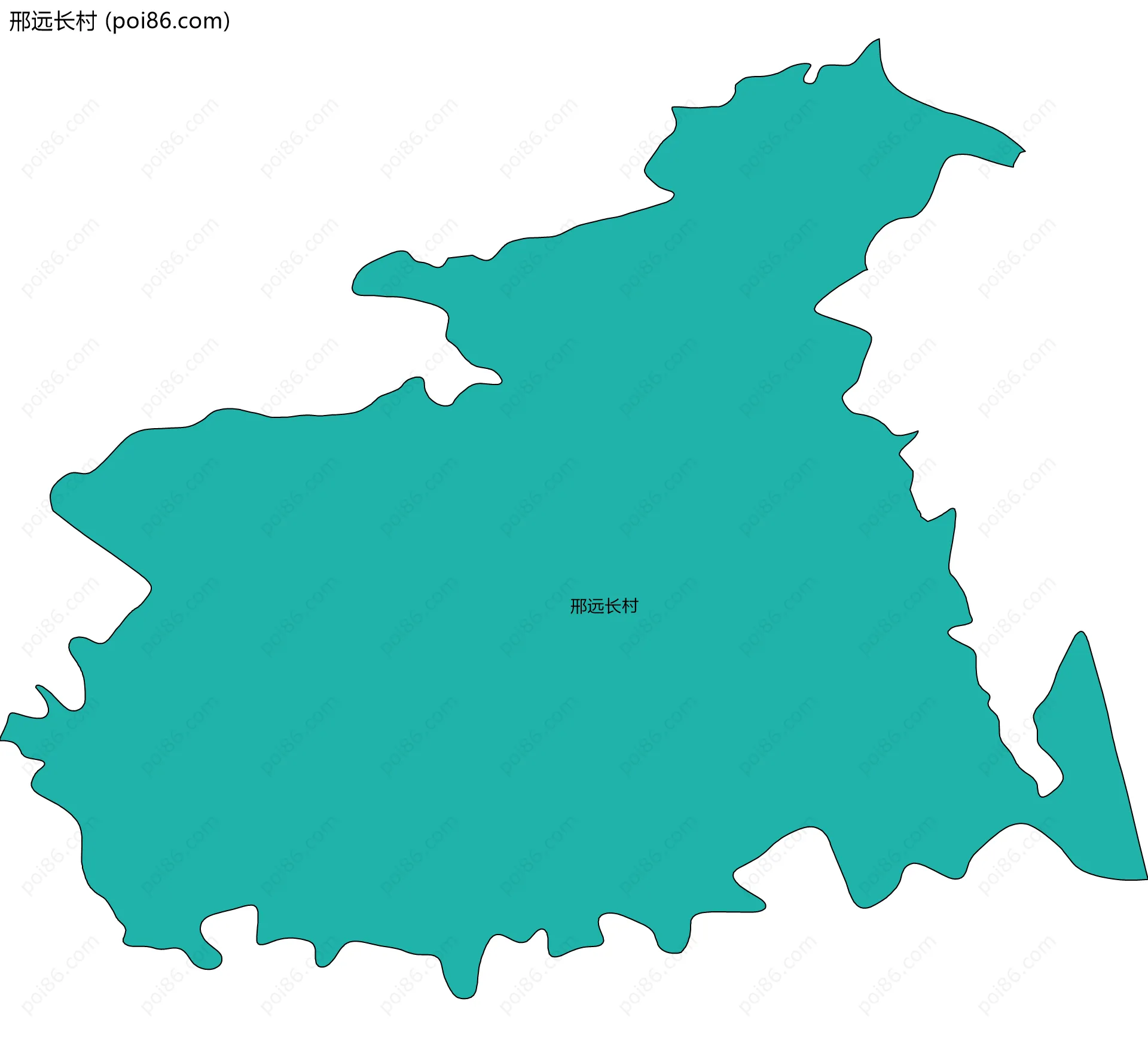 邢远长村边界地图