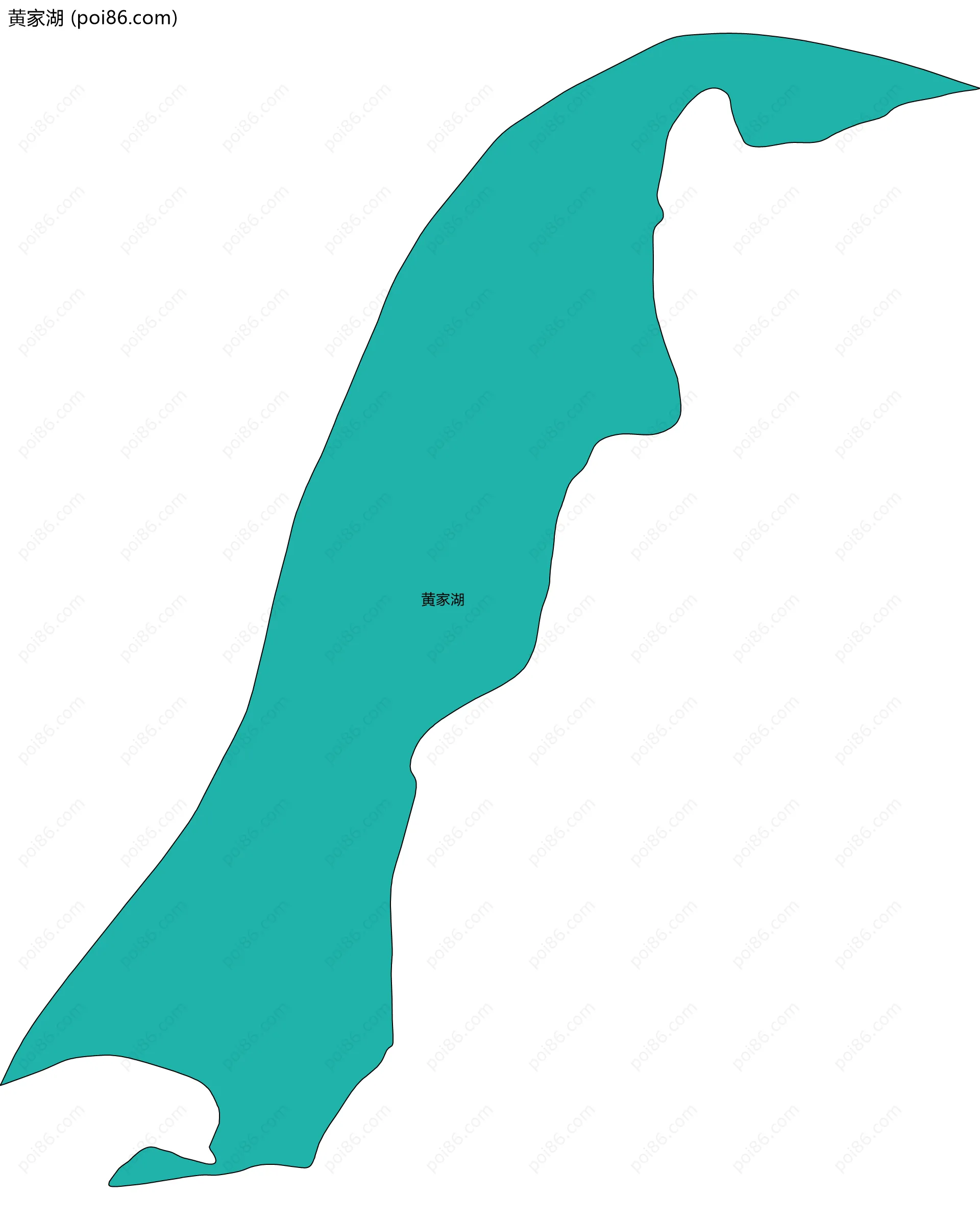 黄家湖边界地图