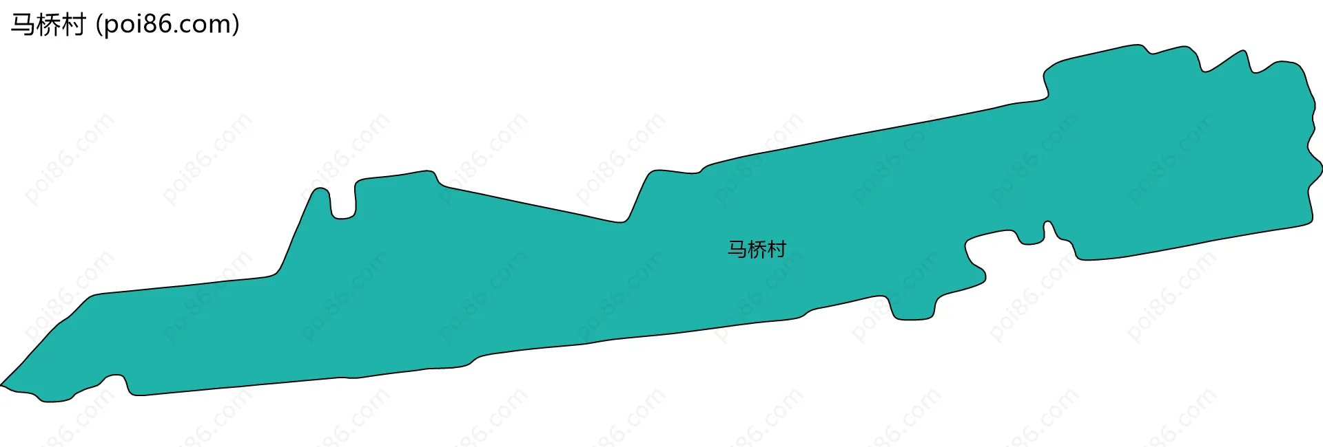 马桥村边界地图