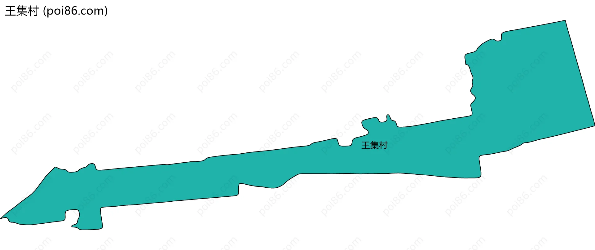 王集村边界地图
