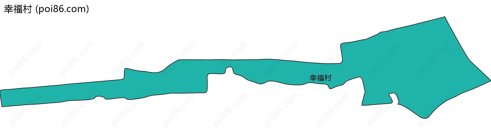 幸福村边界地图
