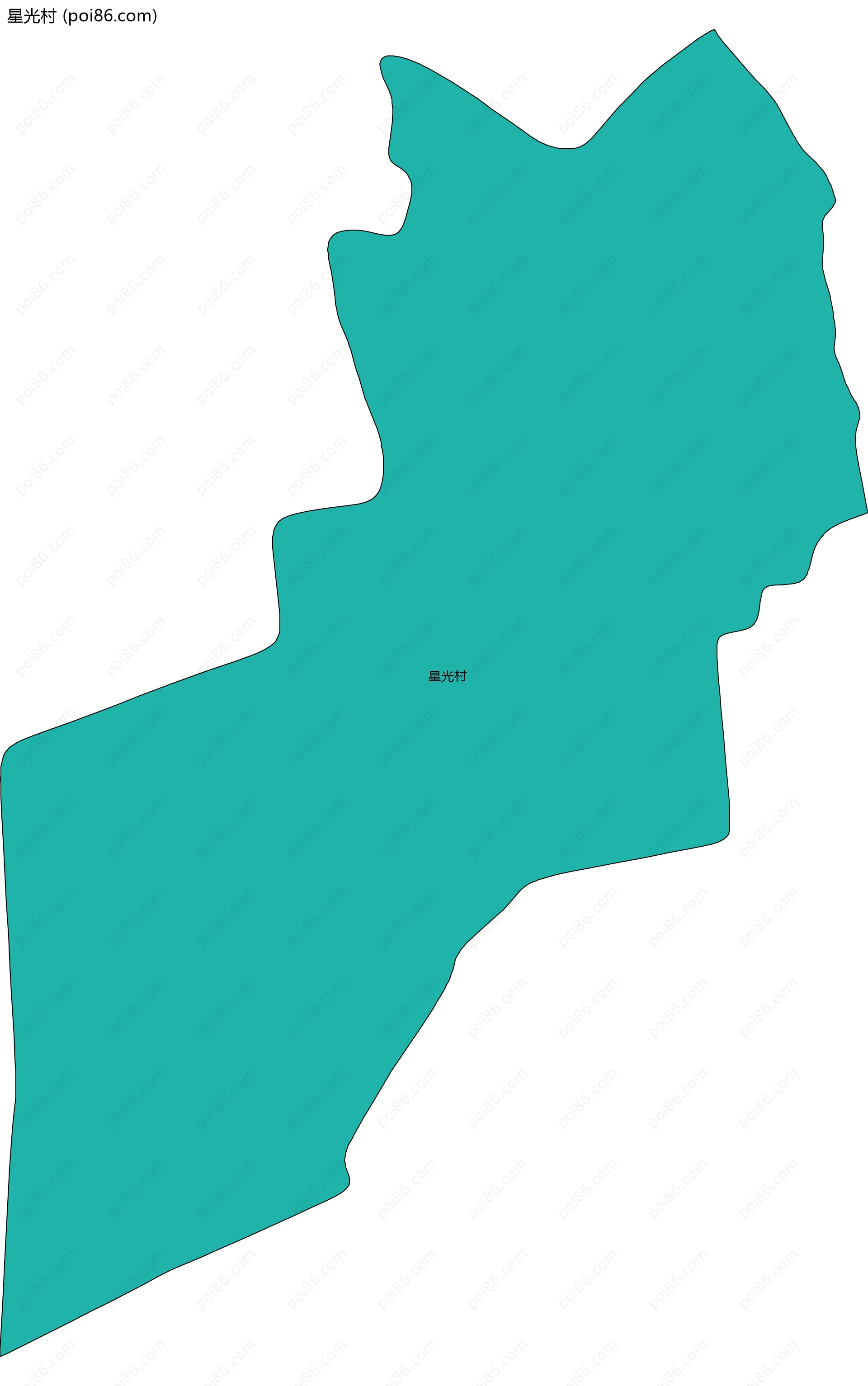 星光村边界地图