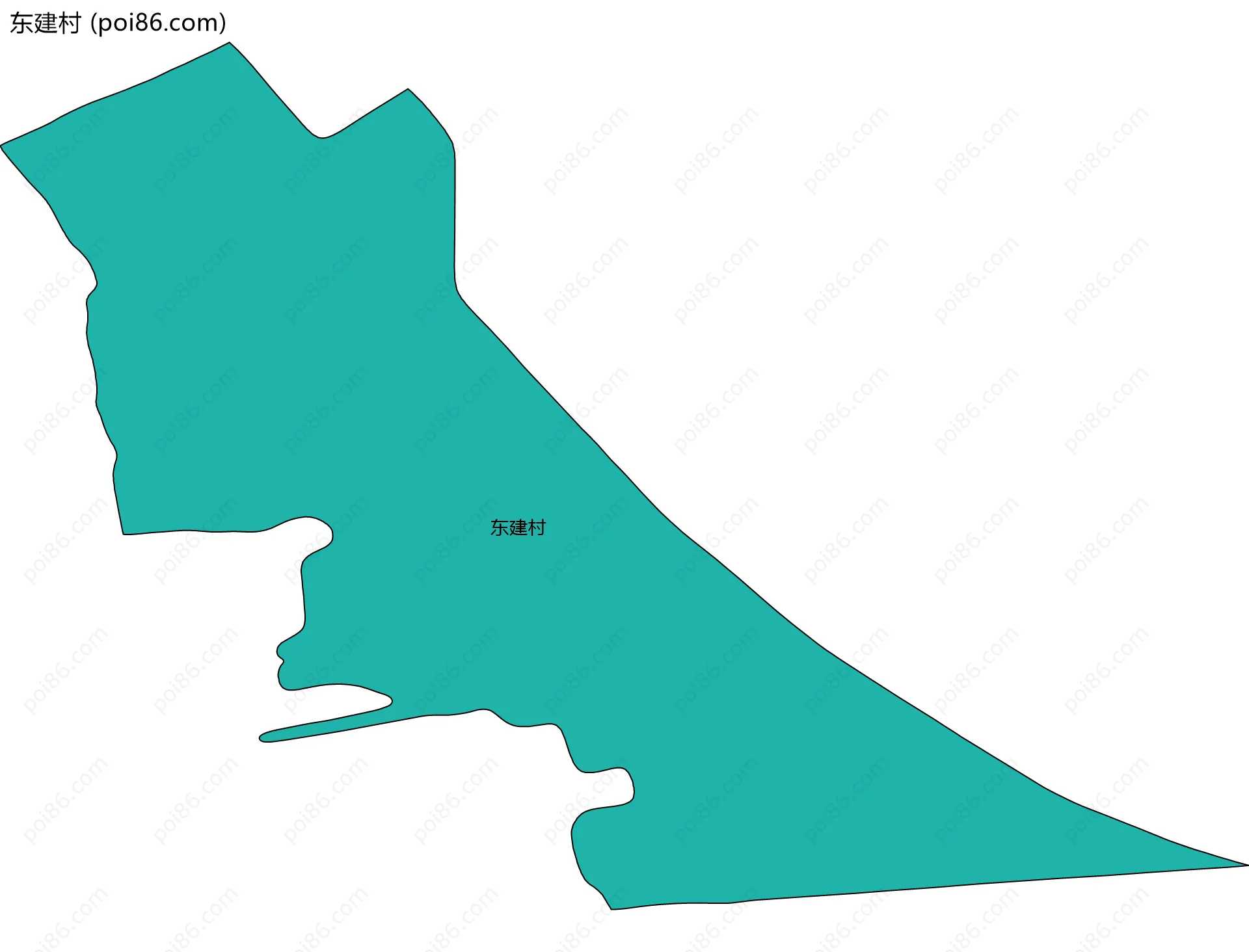 东建村边界地图