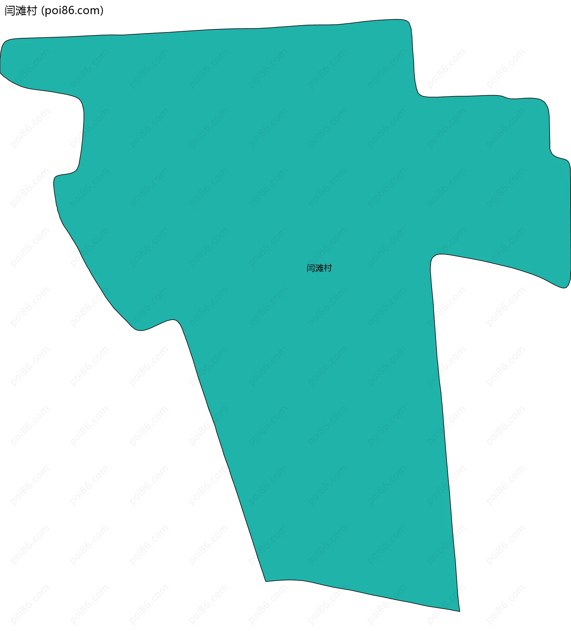 闫滩村边界地图