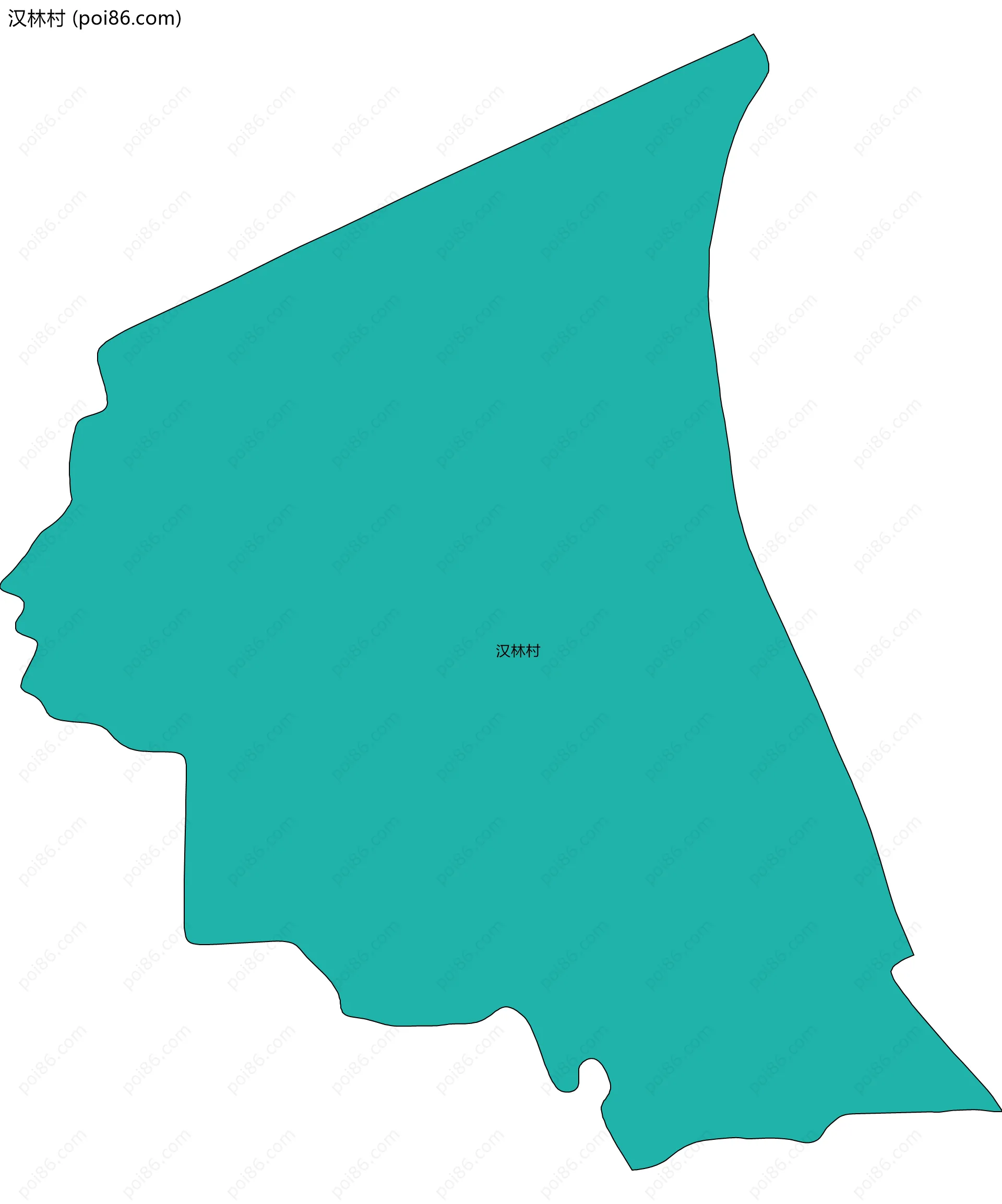 汉林村边界地图