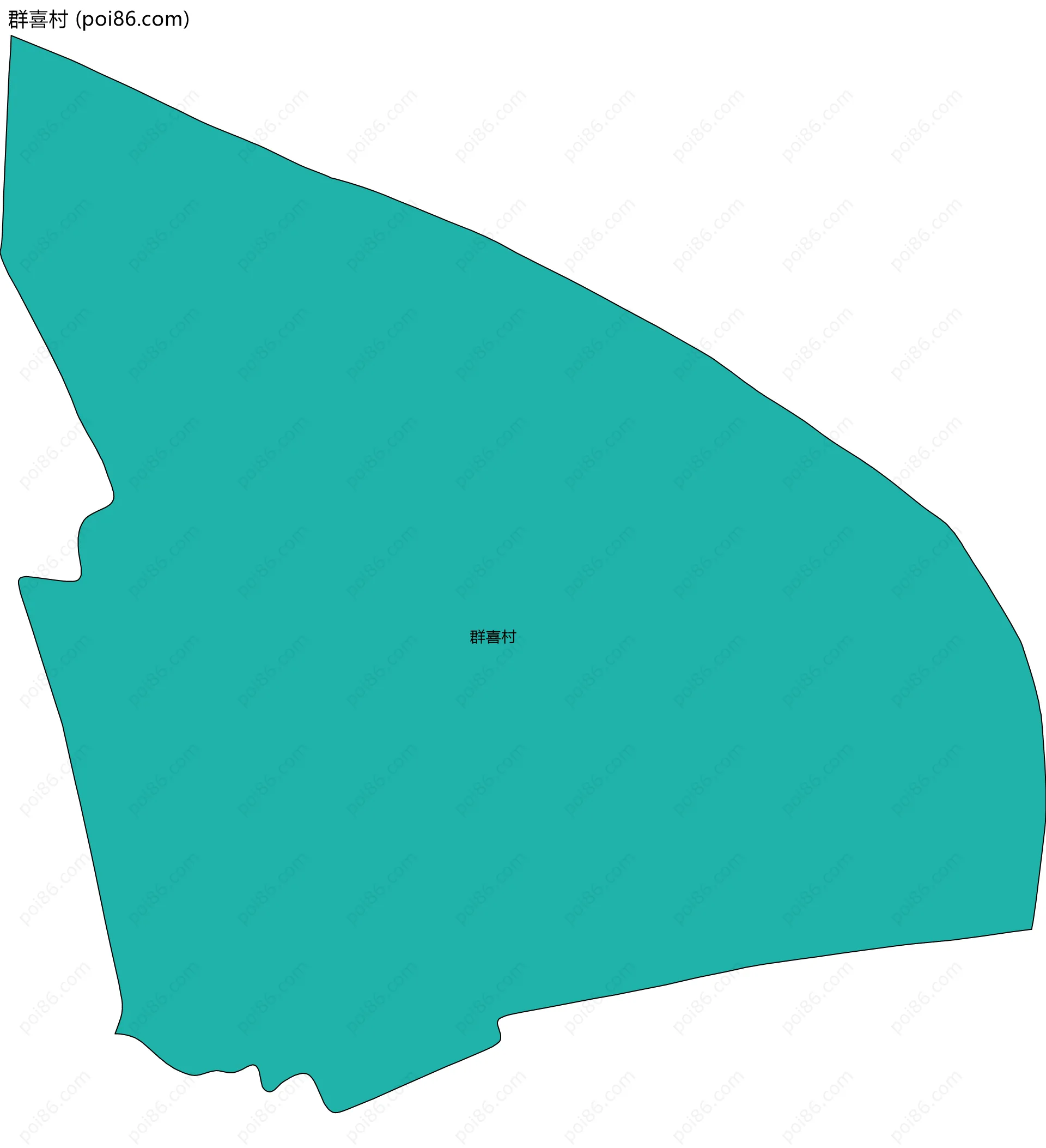 群喜村边界地图