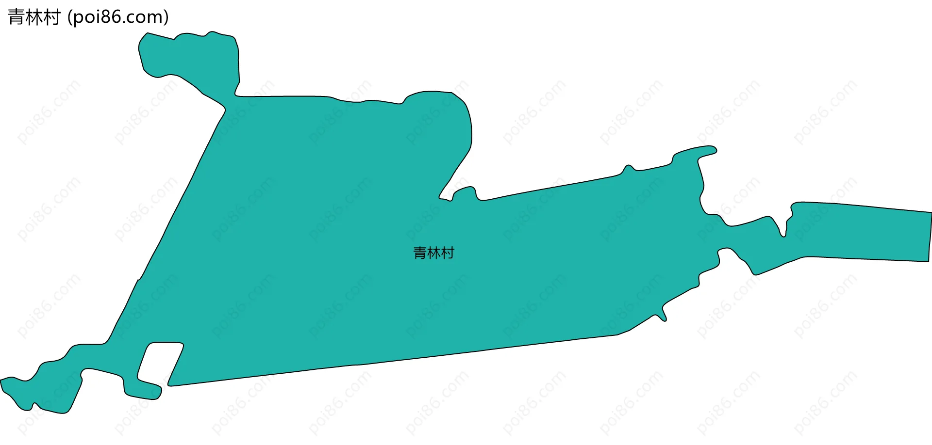 青林村边界地图
