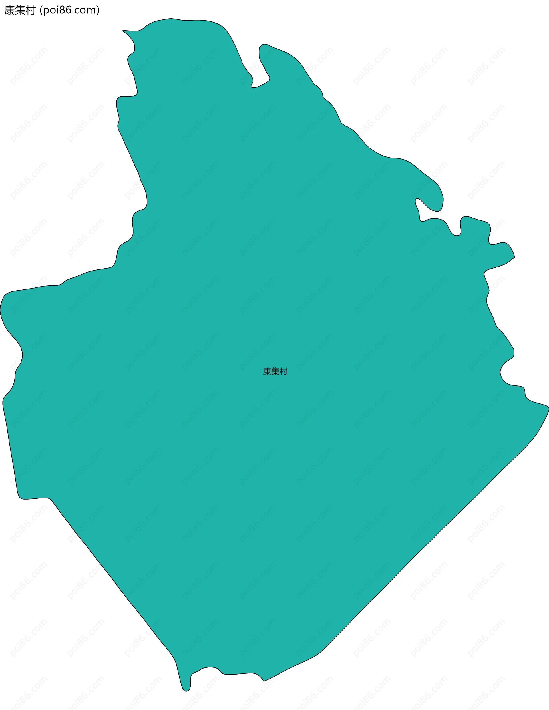 康集村边界地图