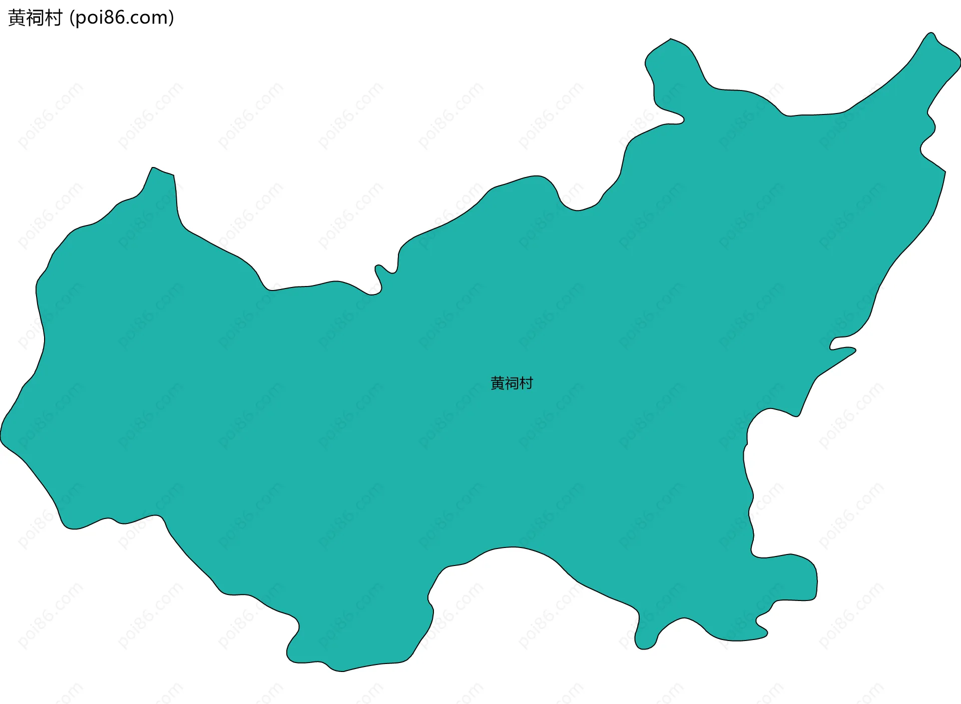 黄祠村边界地图