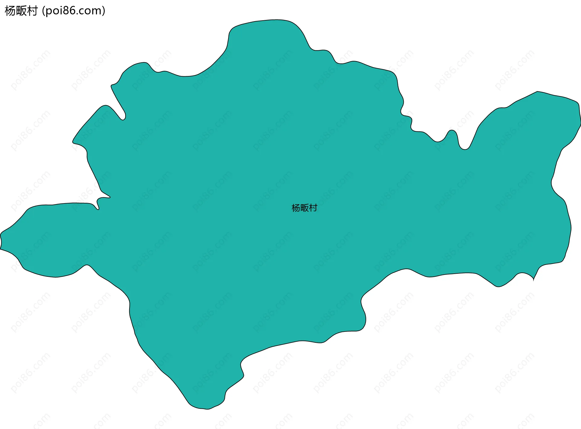 杨畈村边界地图