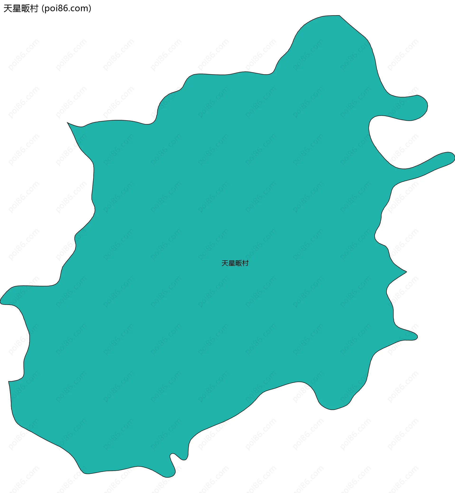 天星畈村边界地图